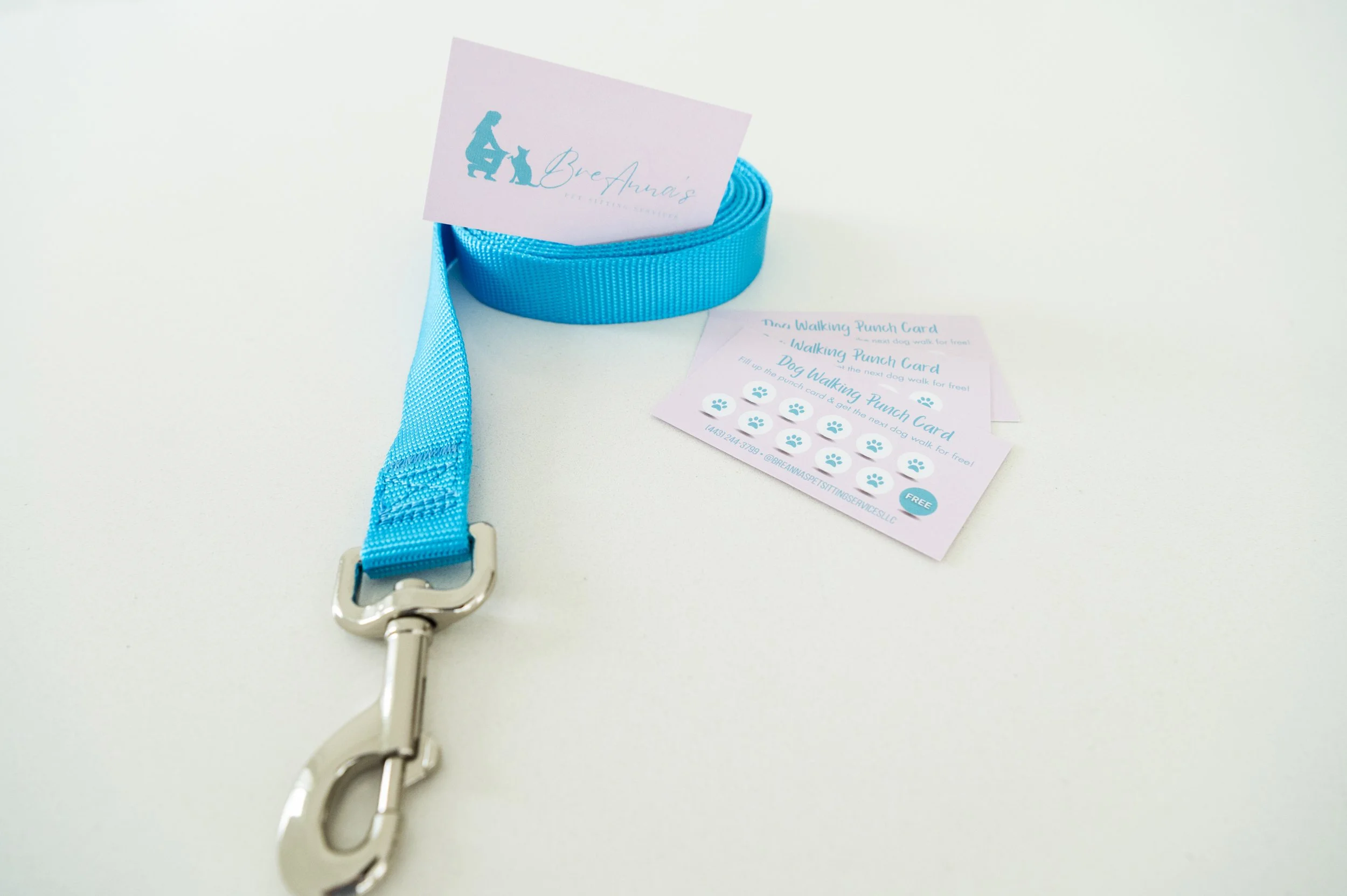 BreAnna’s Pet Sitting Services Dog Walking Punch Card