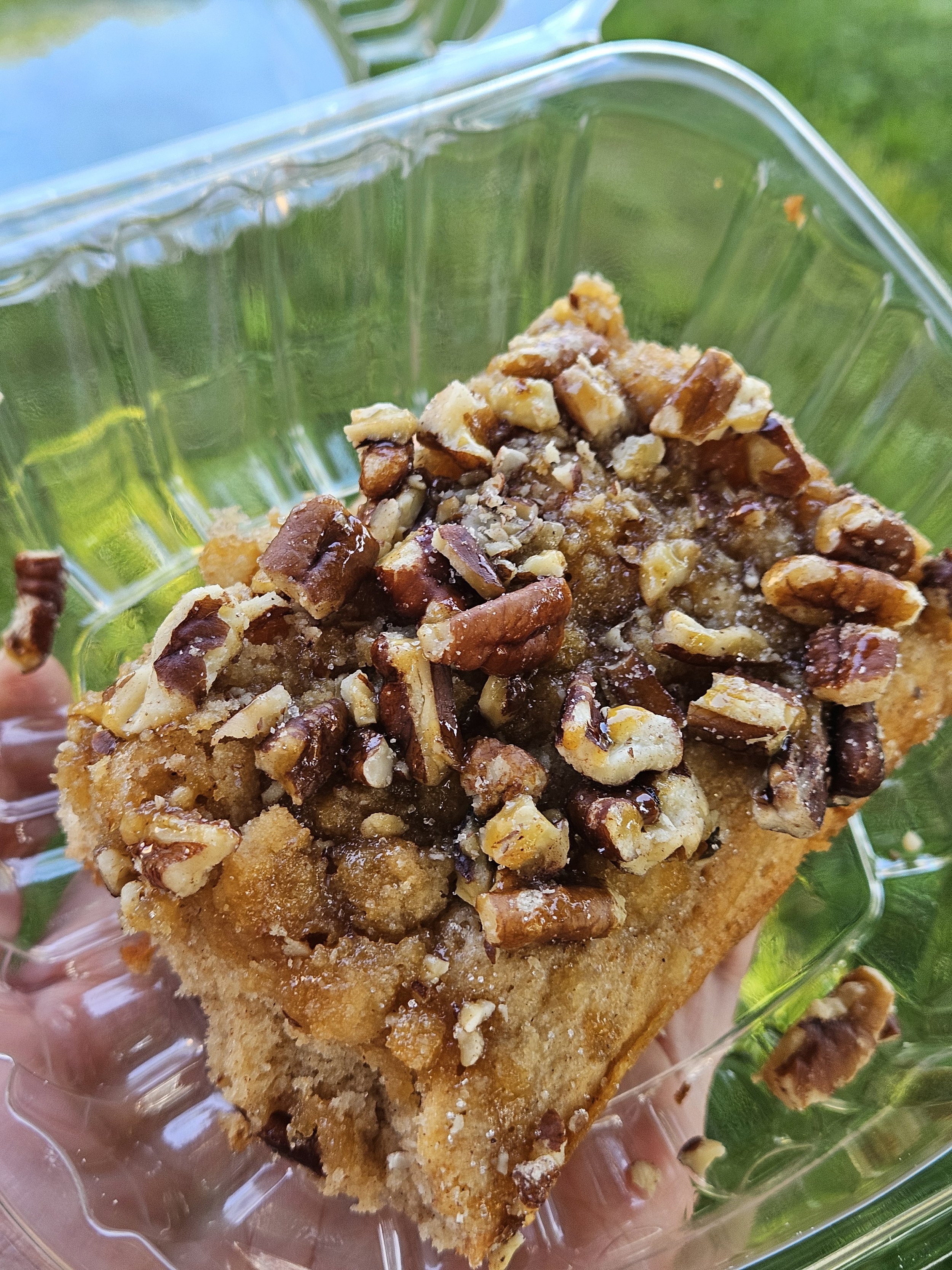 Caramel Pecan Coffee Cake Slice