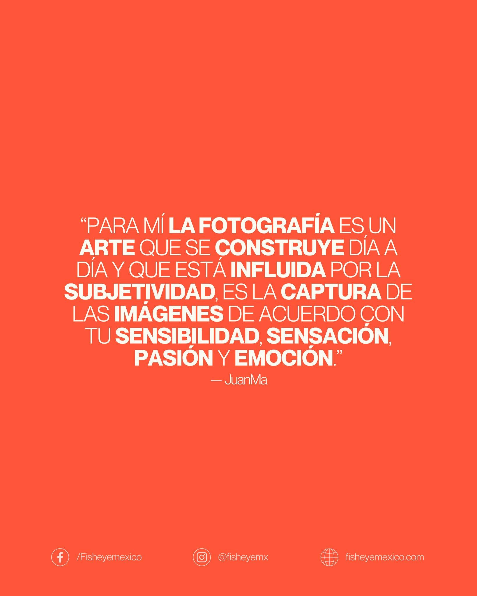 📸 Para JuanMa, la fotograf&iacute;a es una forma de mirar el mundo desde la emoci&oacute;n, la sensibilidad y la historia personal. Cada imagen es una construcci&oacute;n subjetiva, donde el ojo del fot&oacute;grafo se convierte en director &mdash;a