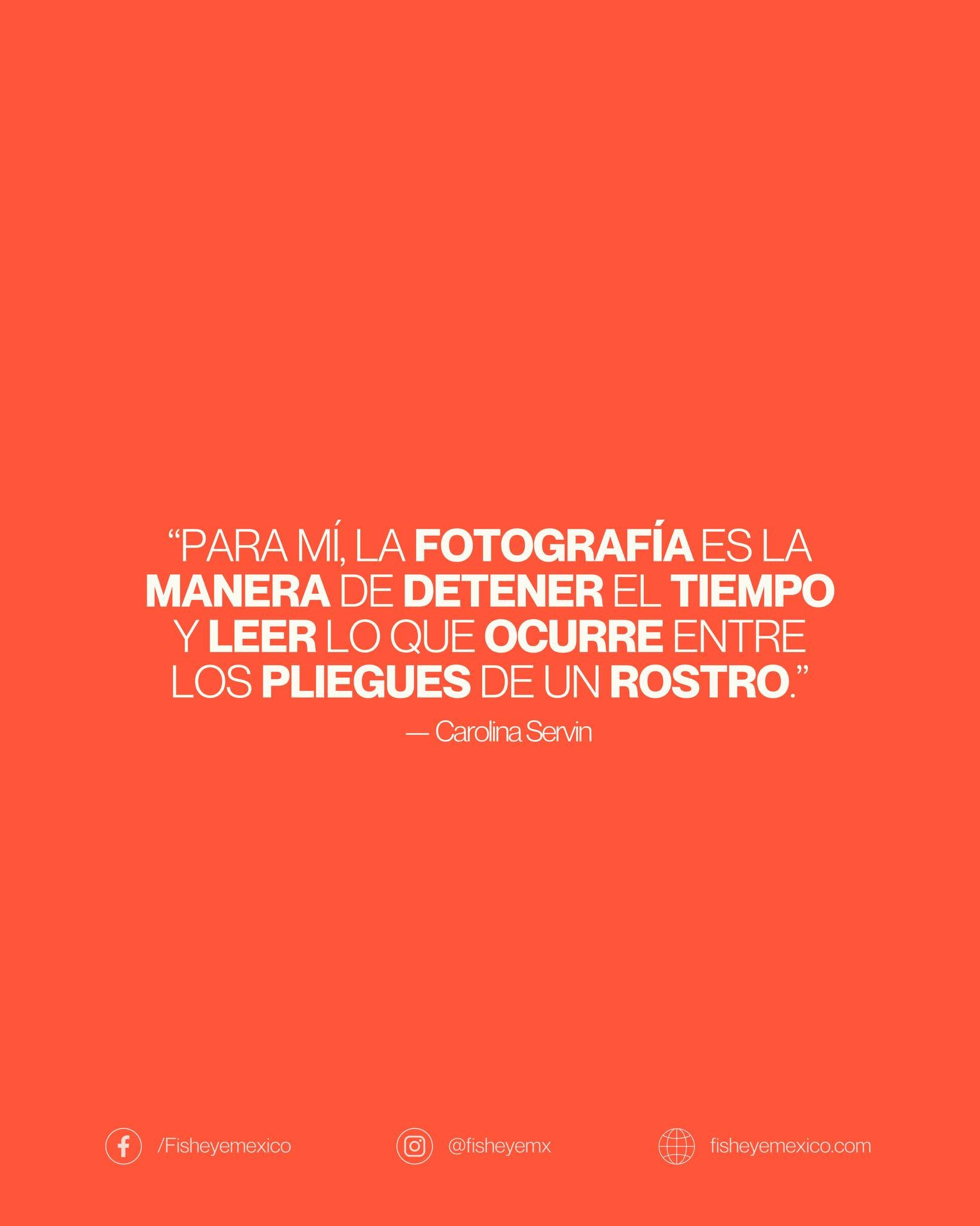 Para Carolina Serv&iacute;n, la fotograf&iacute;a es una forma de detener el tiempo y leer lo que sucede en los pliegues de un rostro. Es atenci&oacute;n puesta en lo m&iacute;nimo: un parpadeo, una sombra, un gesto que revela m&aacute;s de lo que pa