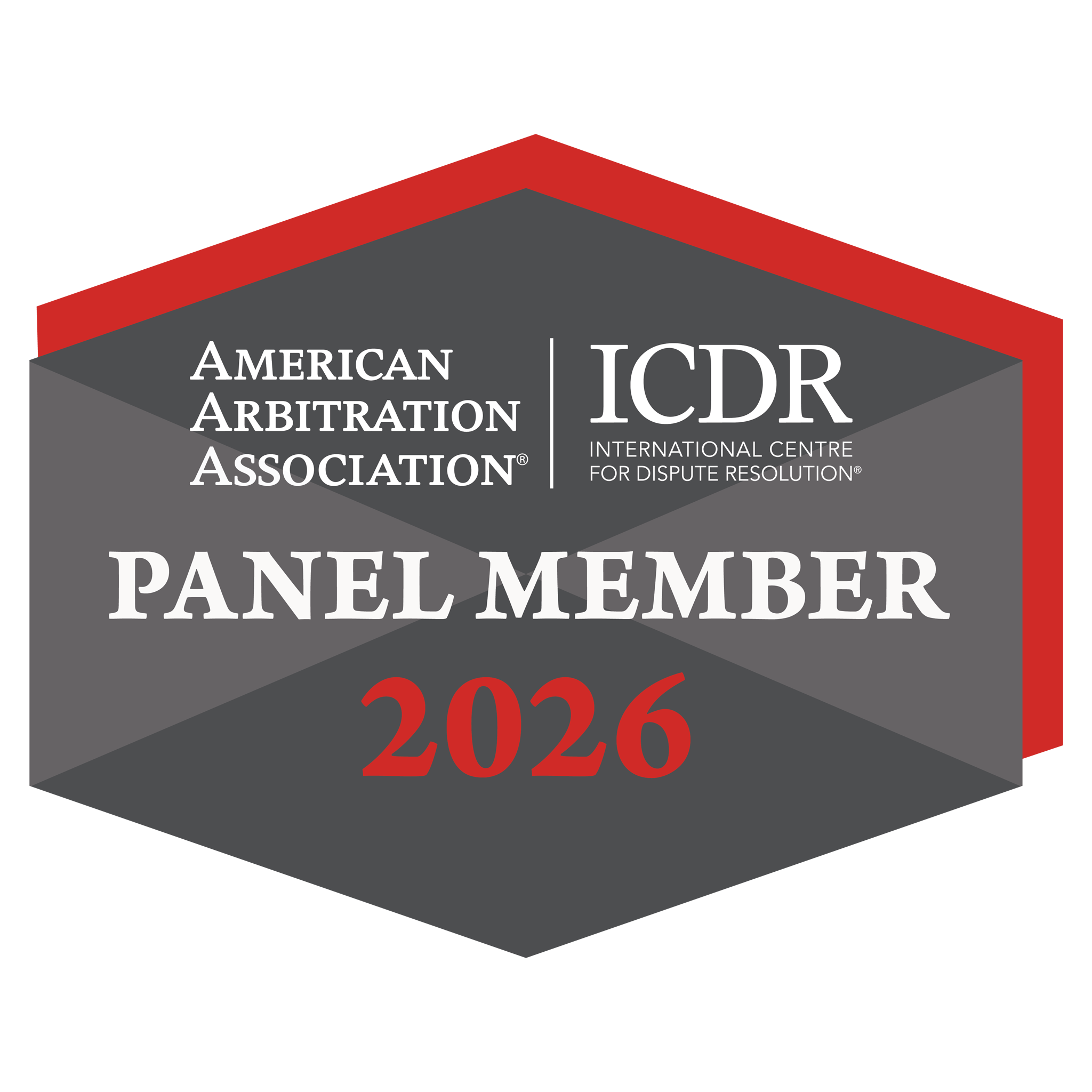 ICDR Panel Member 2026 American Arbitration Association
