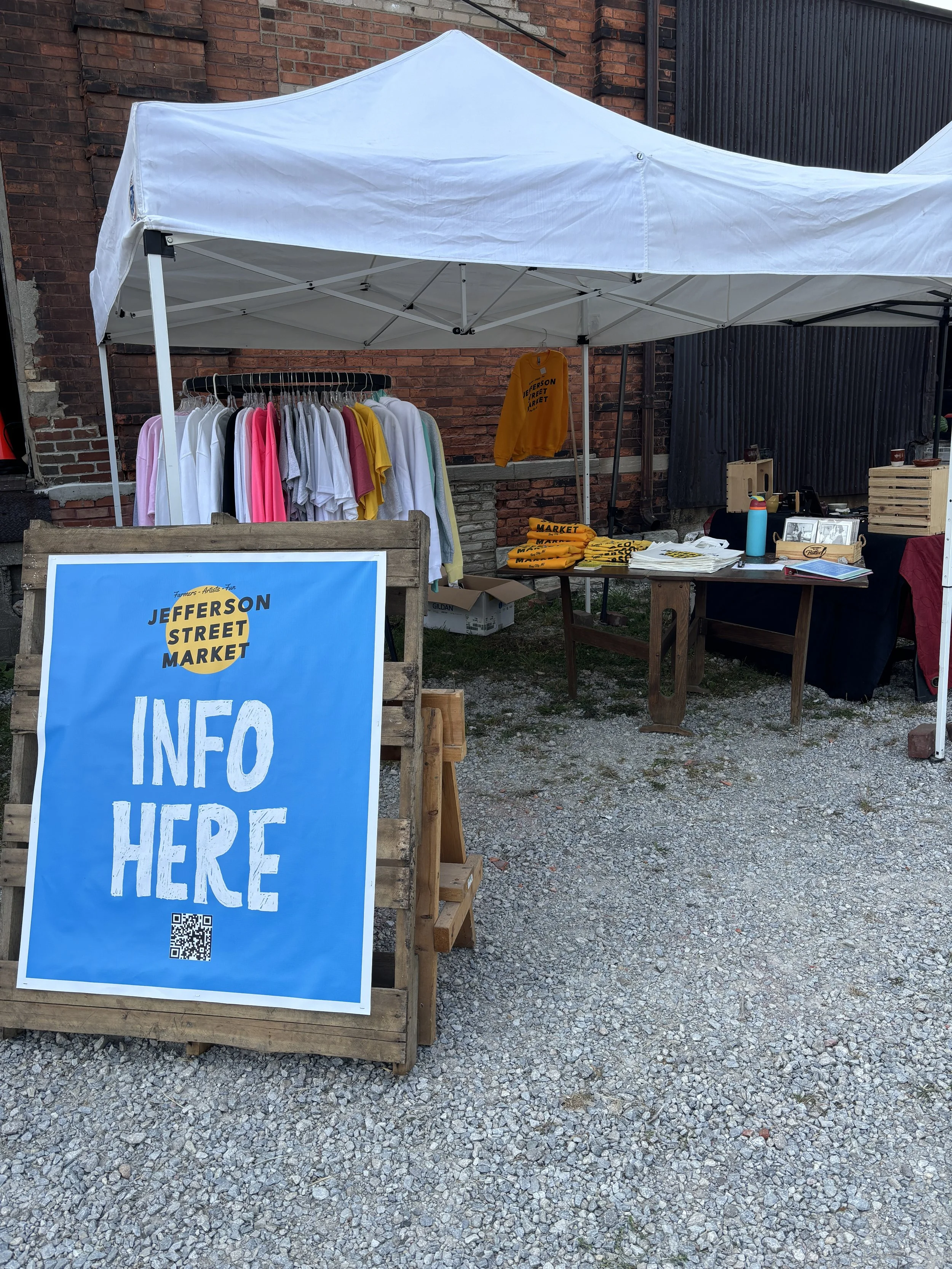 Info Sign for Street Market