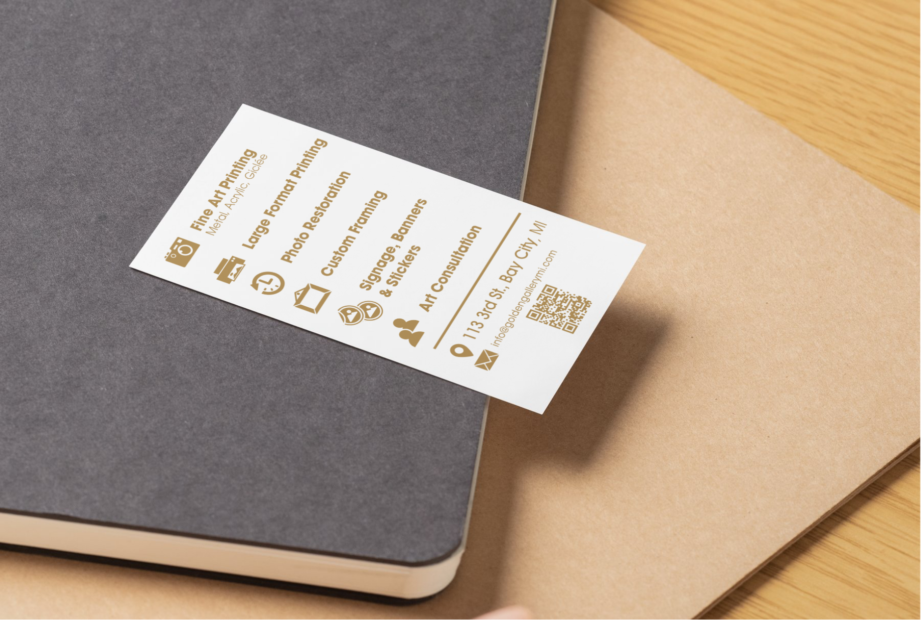 Golden Gallery Business Card (back)
