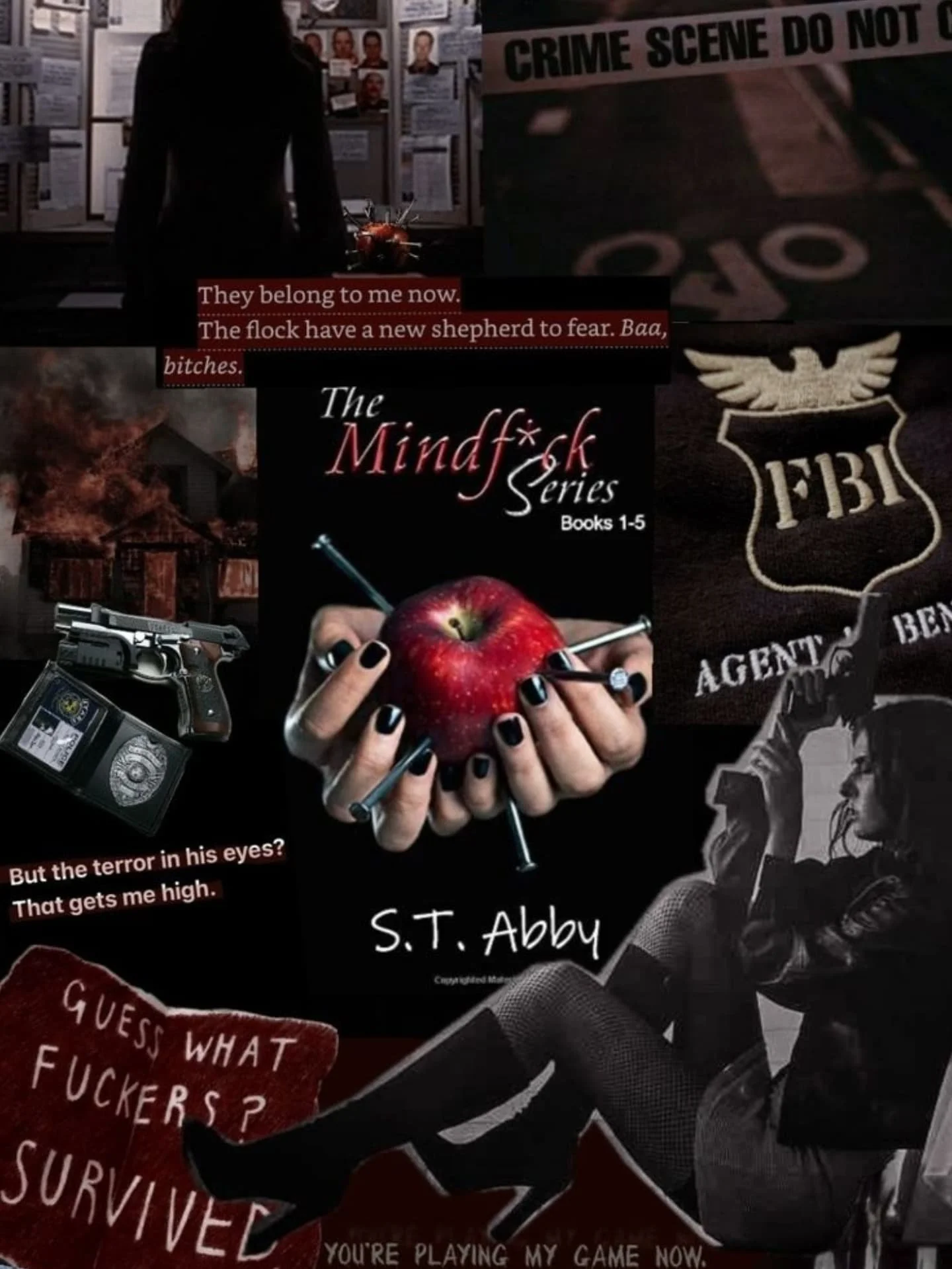 The Mindf*ck Series - REVIEW - ⭐⭐⭐⭐⭐⭐

.
Yeah literally 6 stars BECAUSE THIS BOOK IS AMAZING AF!! 

Lana Myers is a fucking queen, I LOVE HER 👑

She's my third girl crush after Morana Vitalio and Amara Rossi ❤️

I cannot explain how many times I cri
