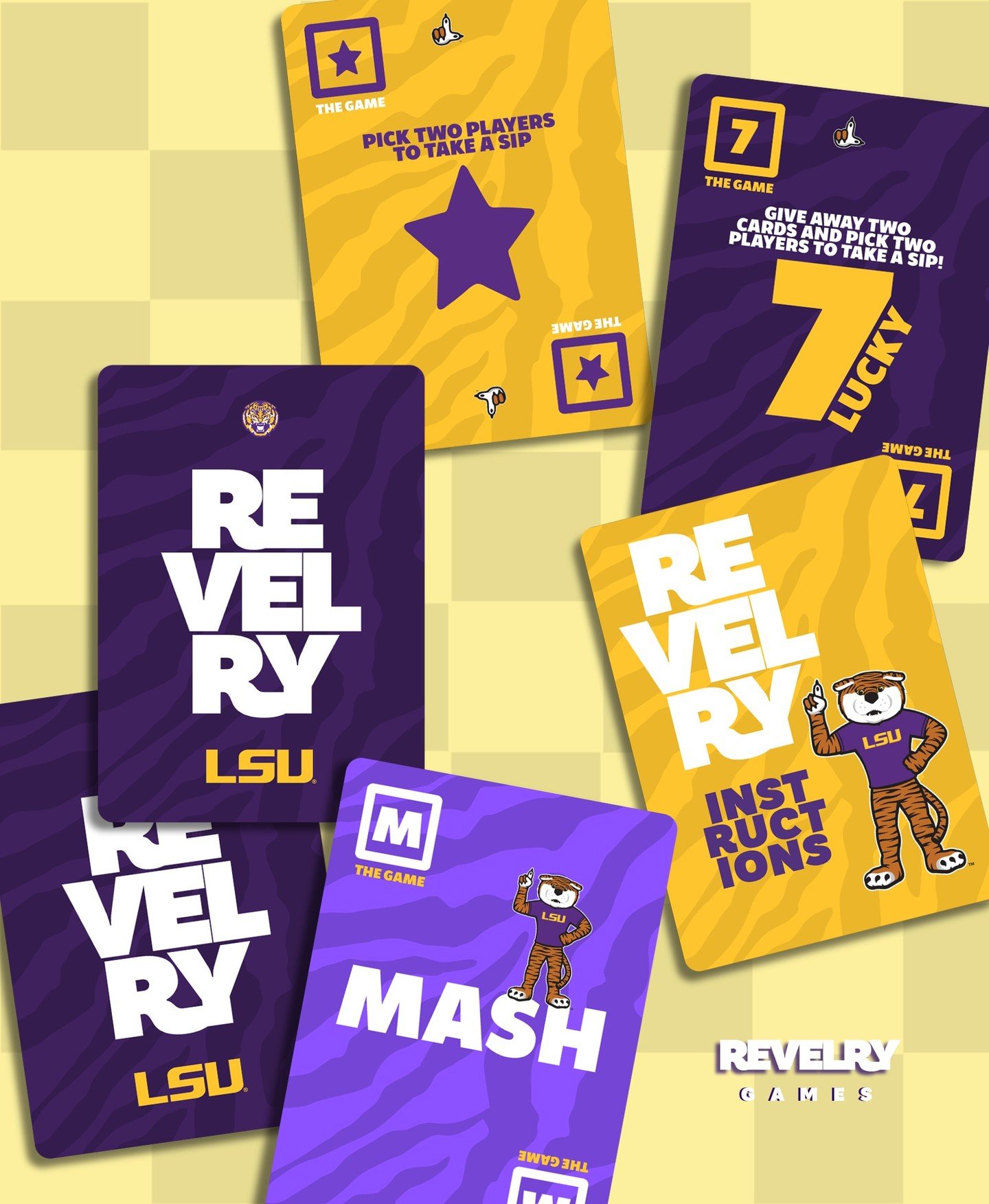 Geaux Tigers and Happy Mardi Gras! 

#revelrygames #mashupgames #partygames #cardgames #mardigras2025 #lsu #louisianastateuniversity