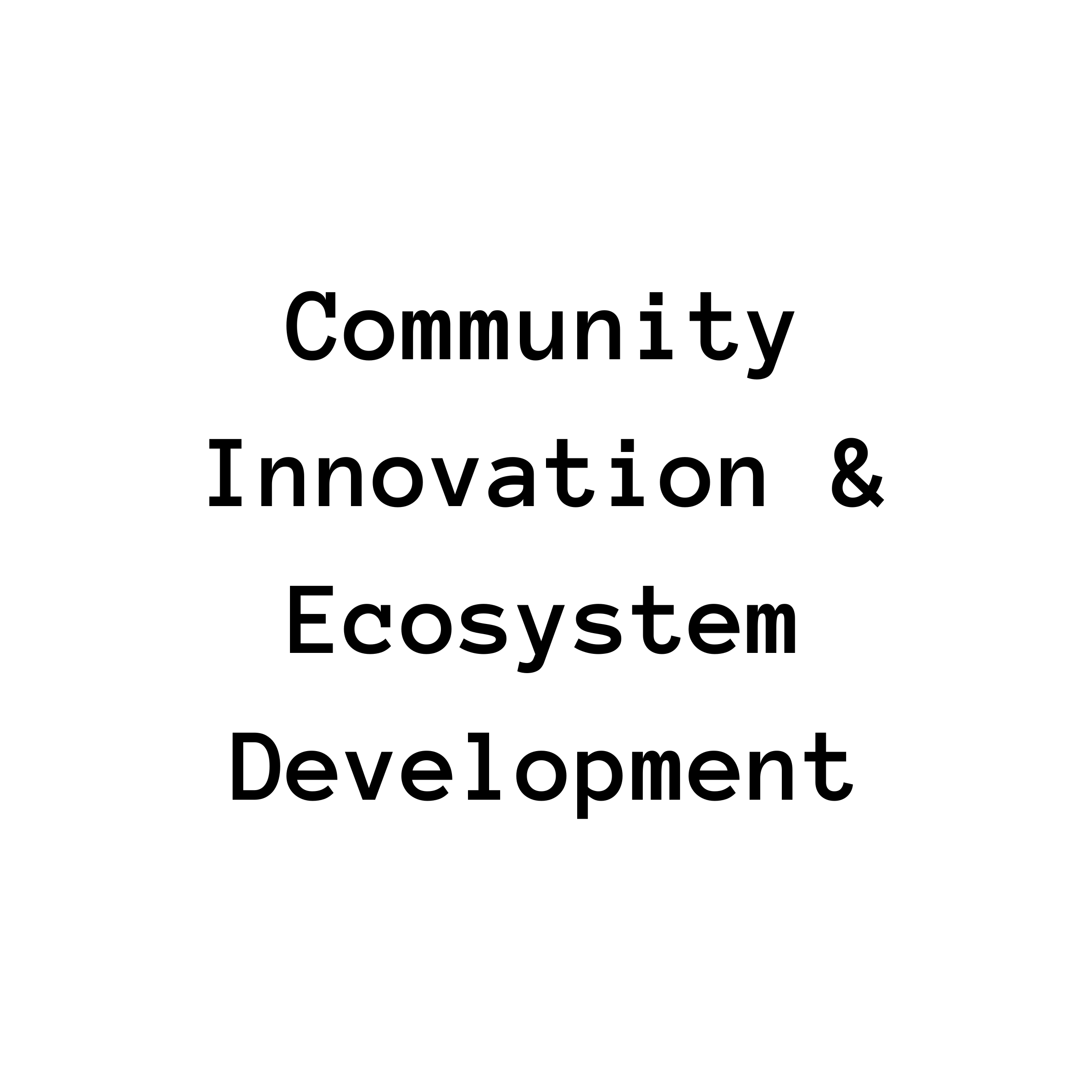 Community Innovation & Ecosystem Development Consulting Services