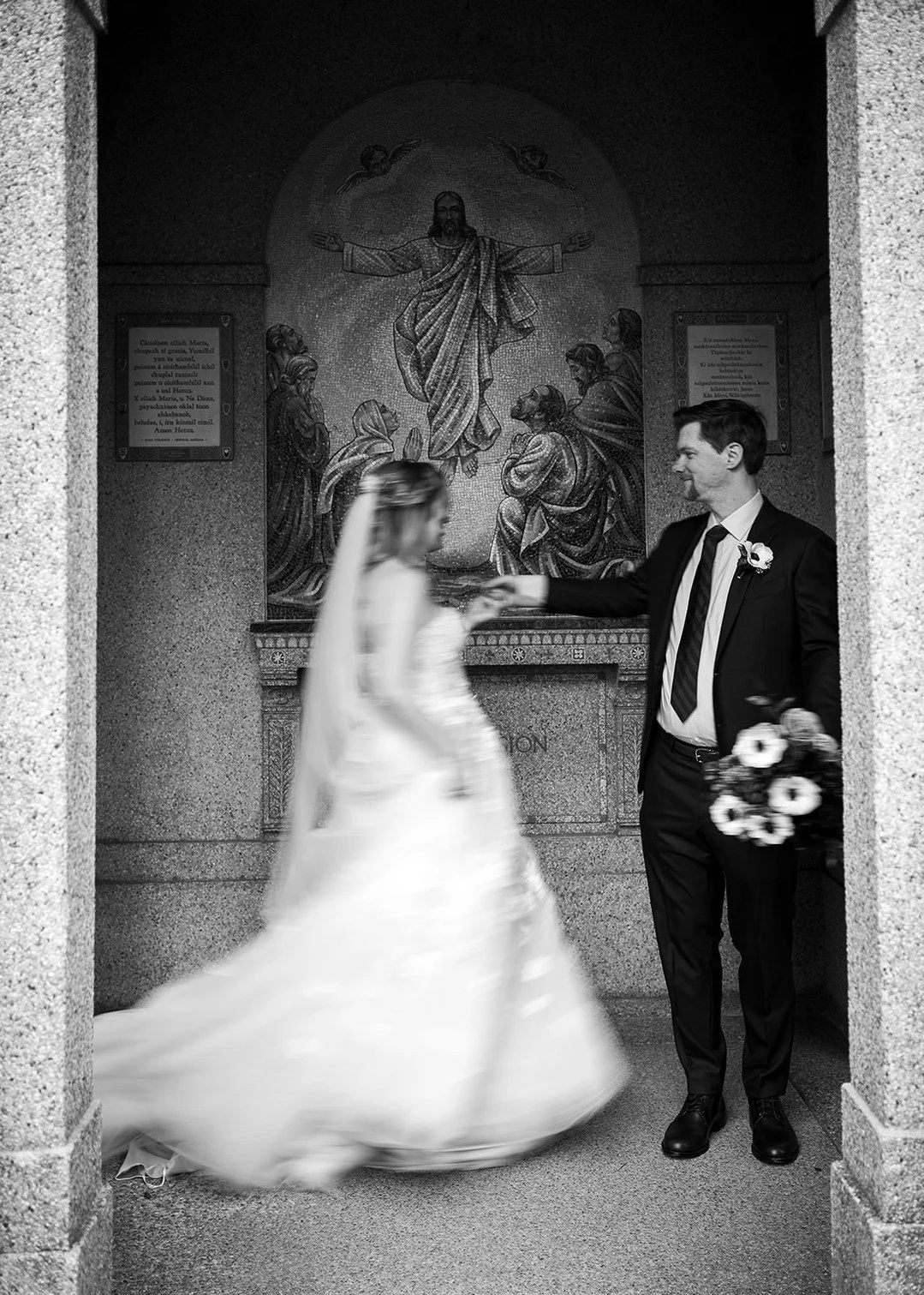 A chilly December afternoon and he *cannot* believe his luck. 

planning @dapperretriever
photos @aimeecustis
venue @stfrancishall
catering @everyoneeatscatering
florals @uncloudystudio
beauty @updosforidos

Washington DC weddings, DC wedding photogr