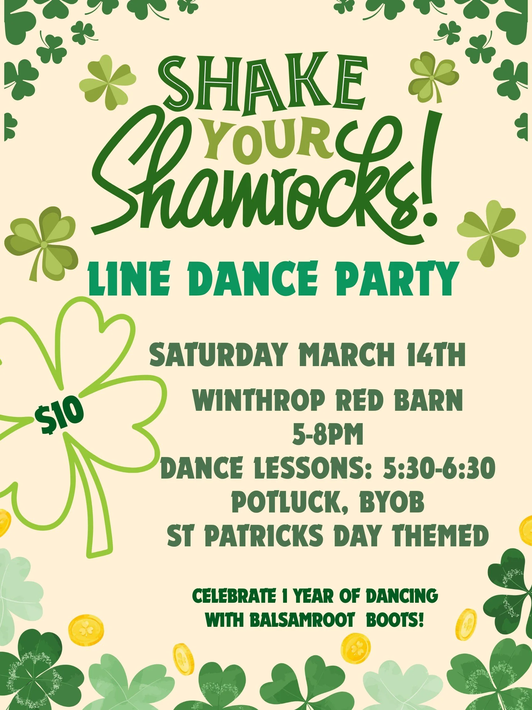 Shake Your Shamrocks! Line Dance Party!