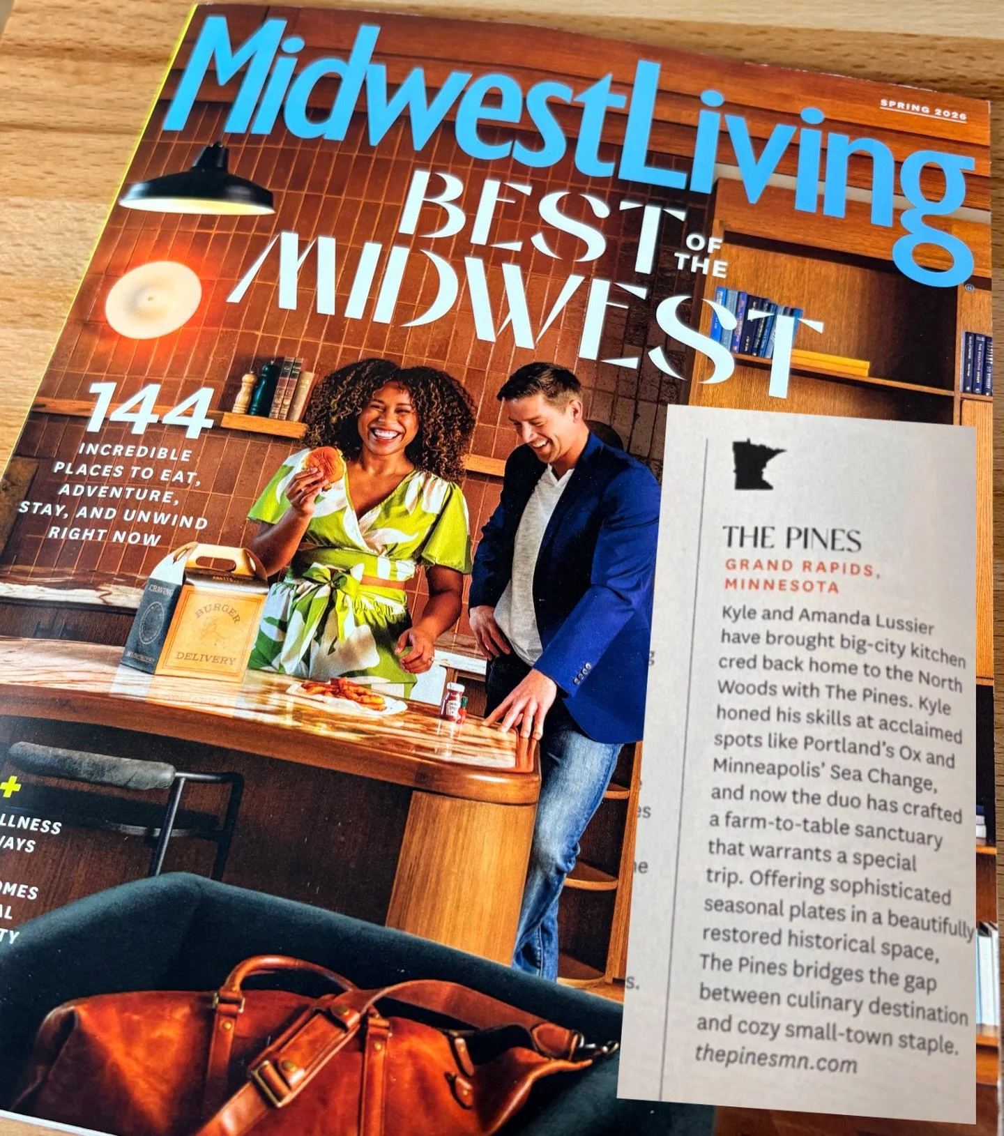thanks for the love @midwestlivingmag ‼️

&ldquo;..the duo has crafted a farm-to-table sanctuary that warrants a special trip.&ldquo; 🥹 we couldn&rsquo;t agree more!!! 🌲✨🥰

Doors open at 5pm tonight and we can&rsquo;t wait to see you!