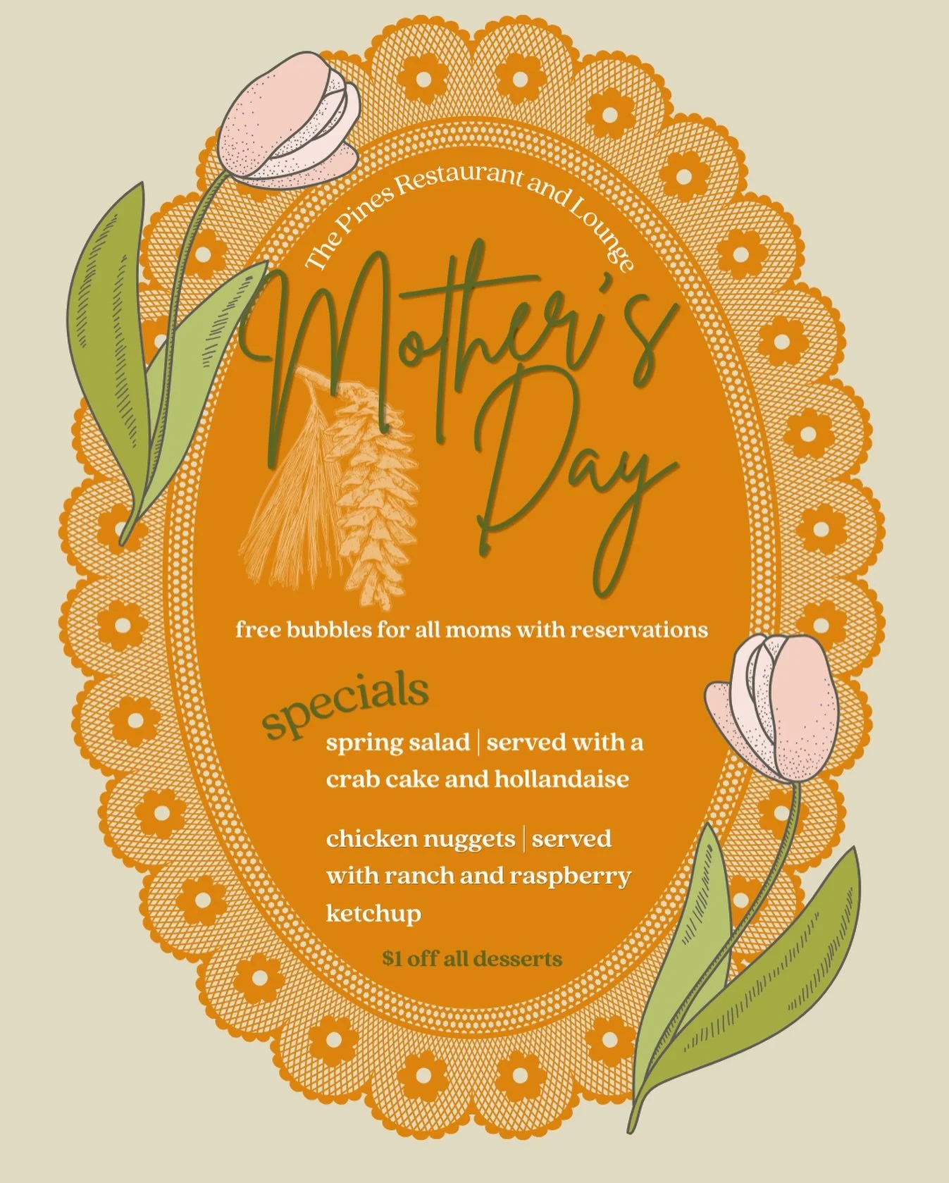 Mother&rsquo;s Day is around the corner and yes, we&rsquo;re open‼️🌲✨ 💐

Let us take care of everything while you celebrate the one who does it all. Thoughtful dishes (even a special for the kids😋😋), great drinks, and a space to slow down and enj