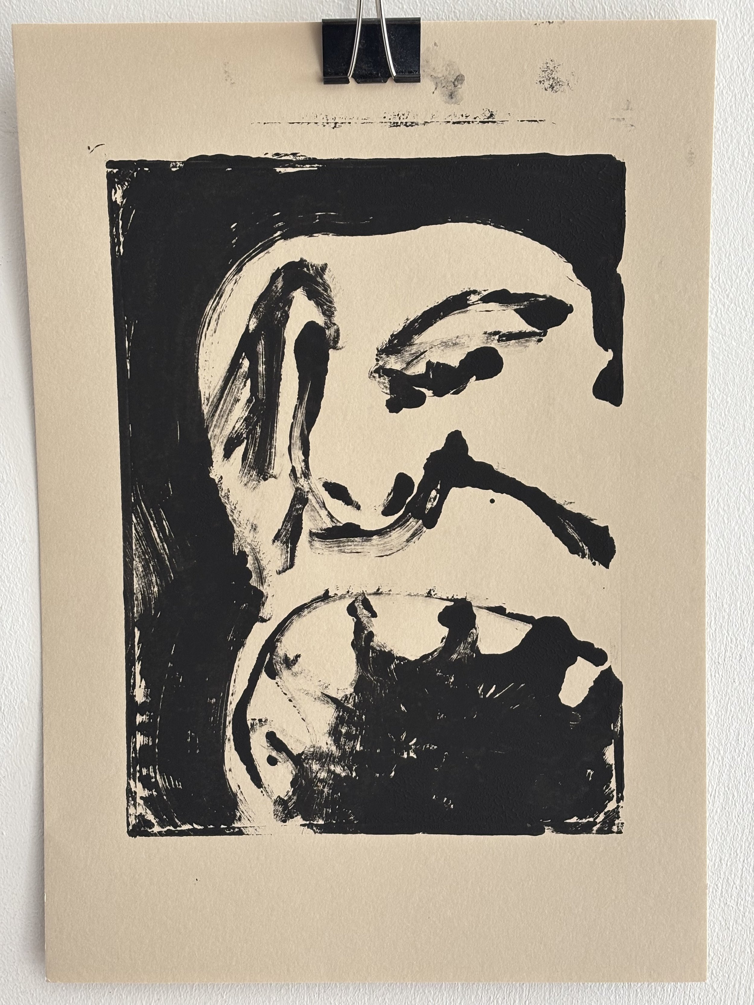 They don't make the rules 3/3, 2025, monoprint on paper