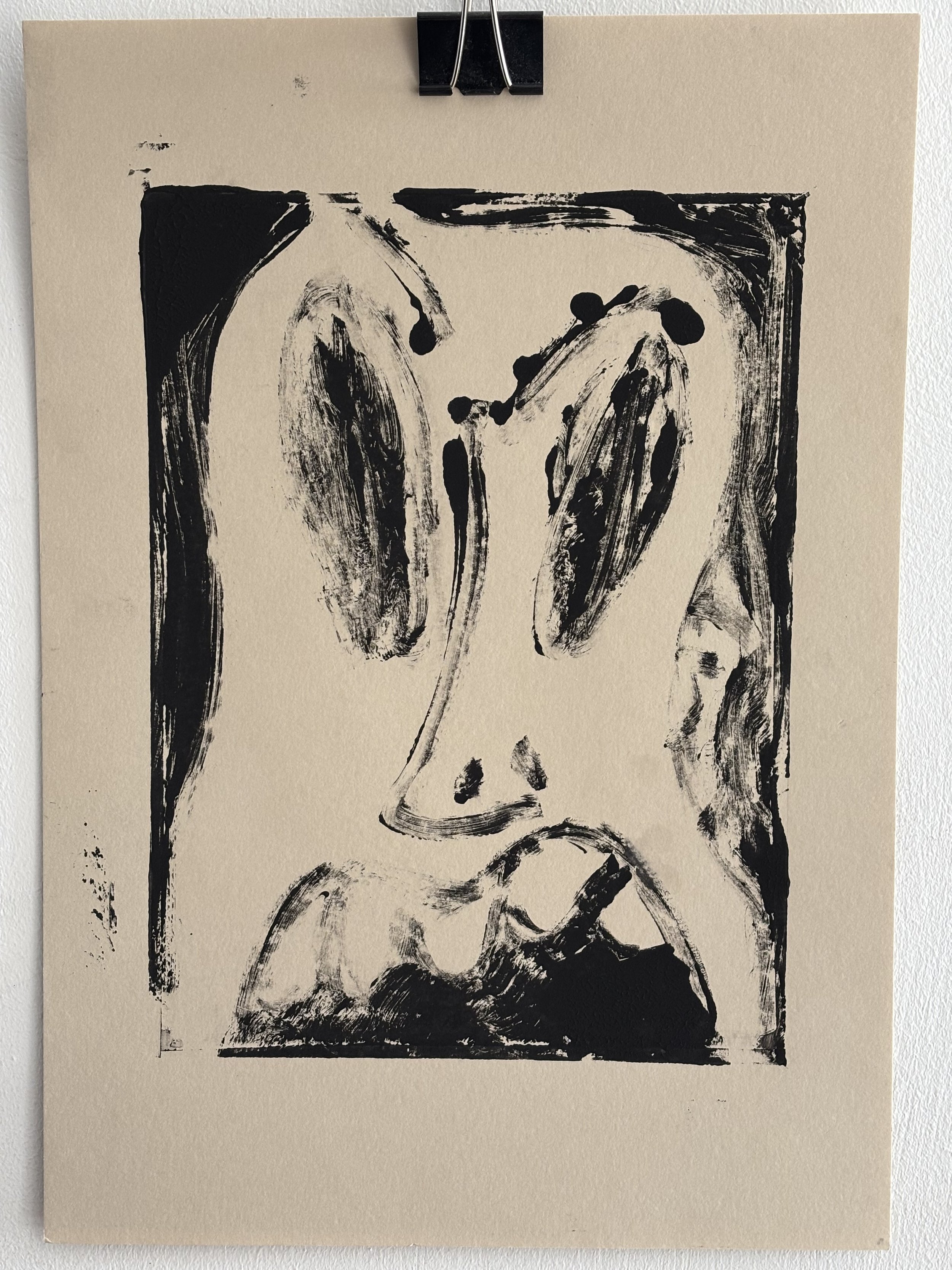 They don't make the rules 1/3, 2025, monoprint on paper