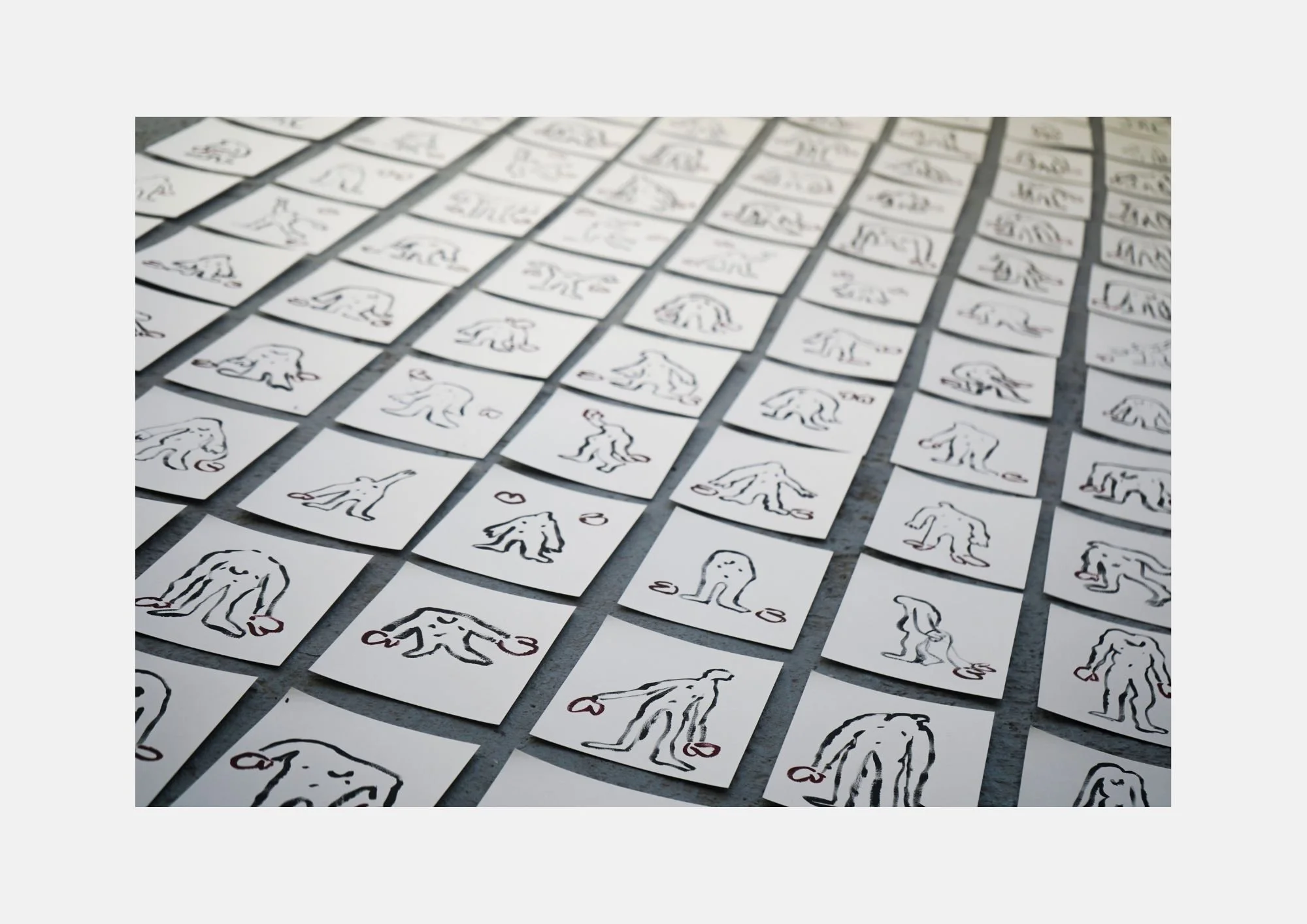 112 DRAWINGS
Gouache on paper
318 x 118 cm
2025