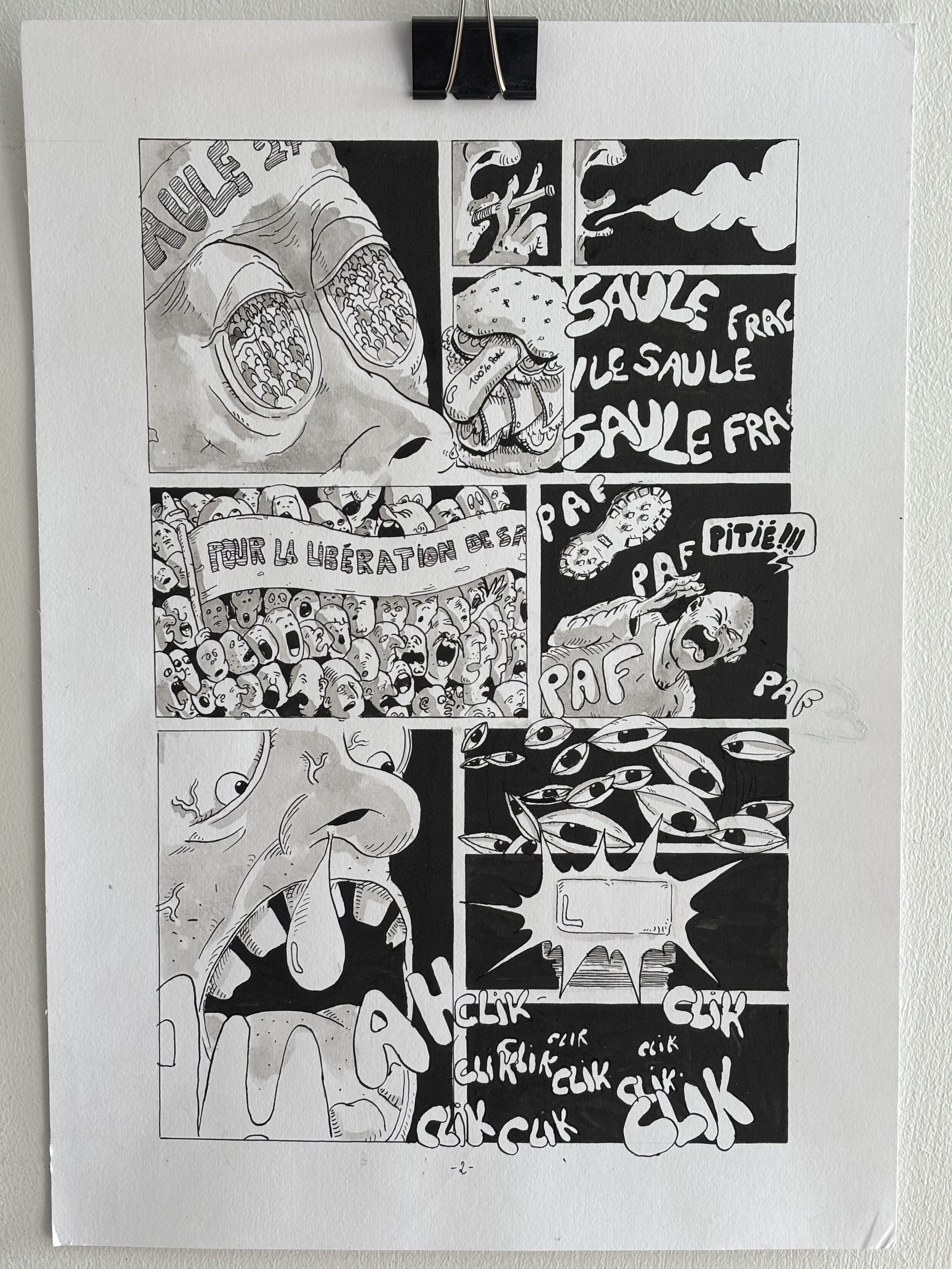 Le Sacre du Printemps (2/3), 2023, indian ink on paper, 30x40cm
