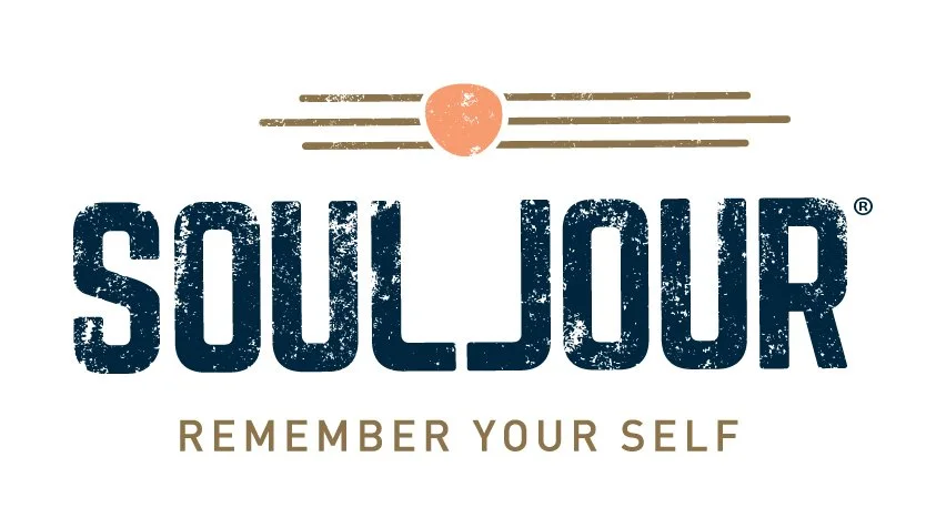 Souljour logo with the tagline 'Remember Your Self' and a stylized sun with lines above