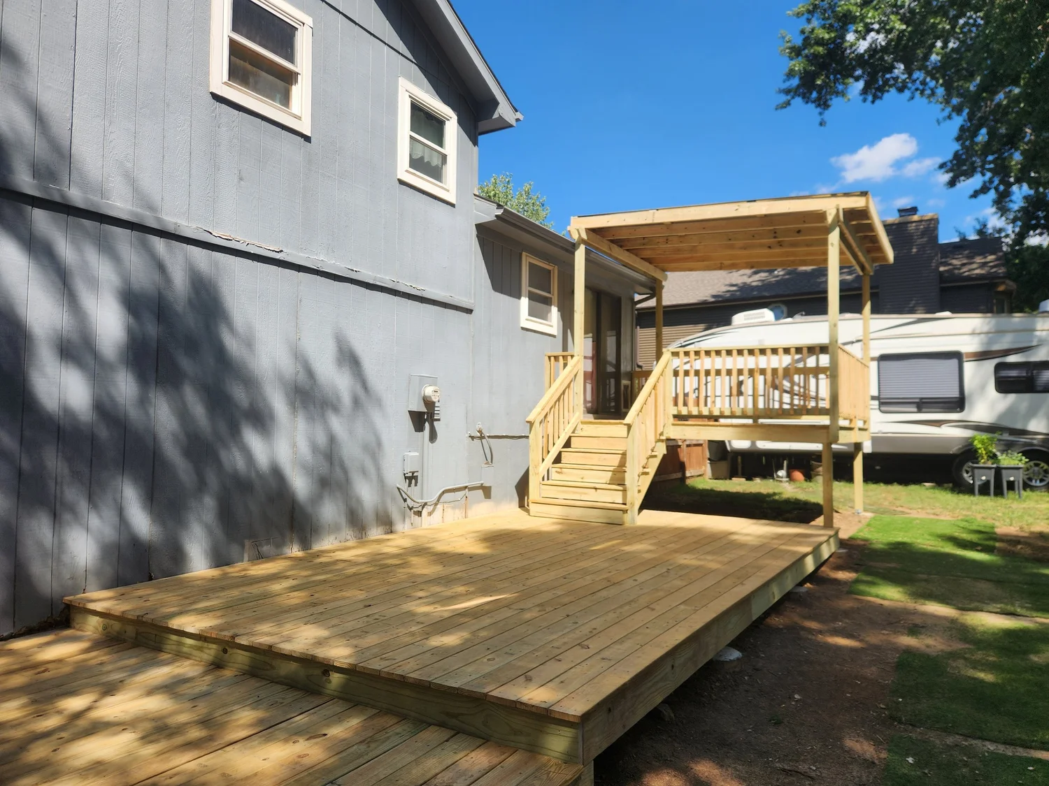 Olathe covered deck build