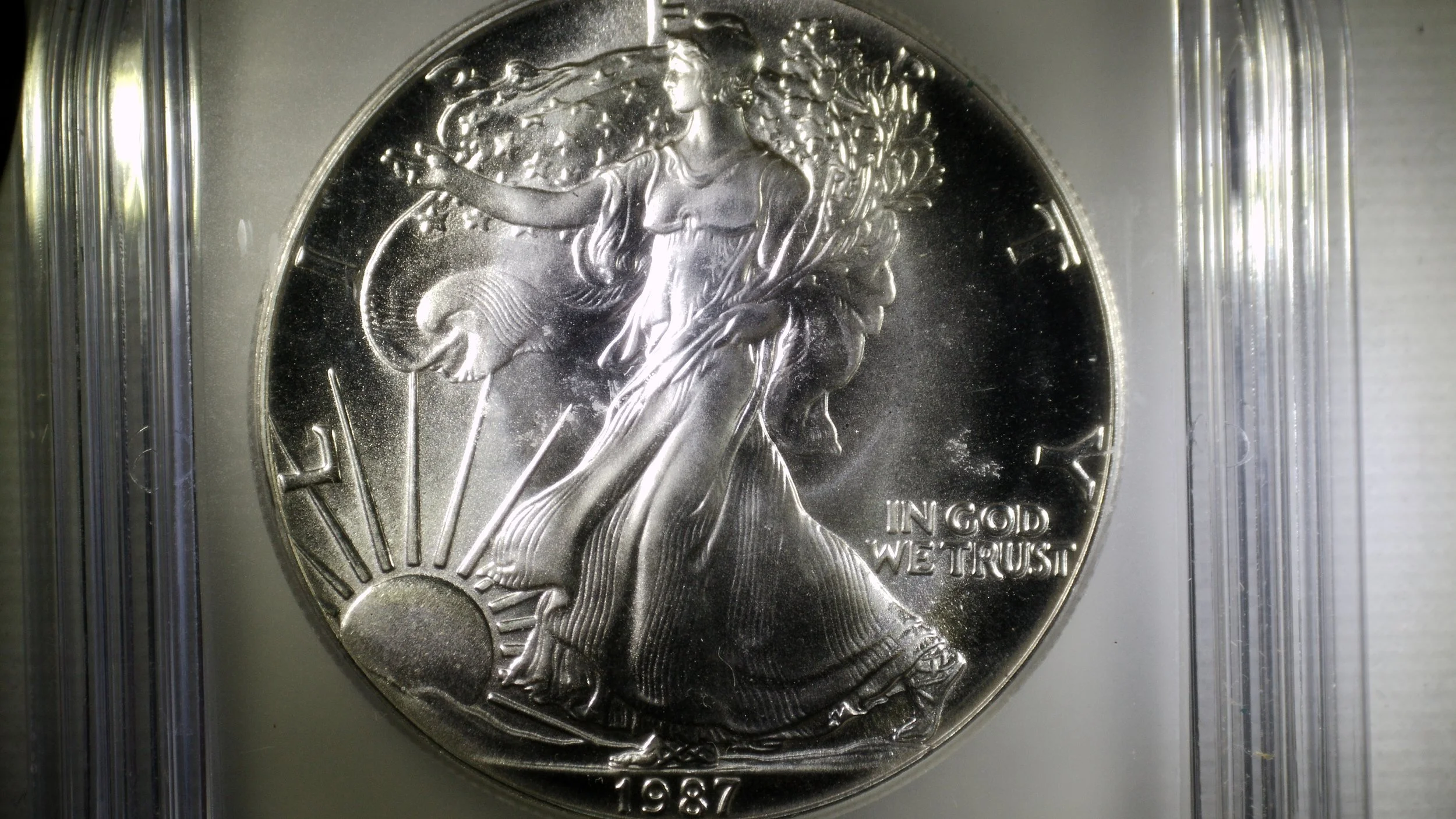 1987 American Silver Eagle ICG MS70 - Key Date 1 oz. Fine Silver