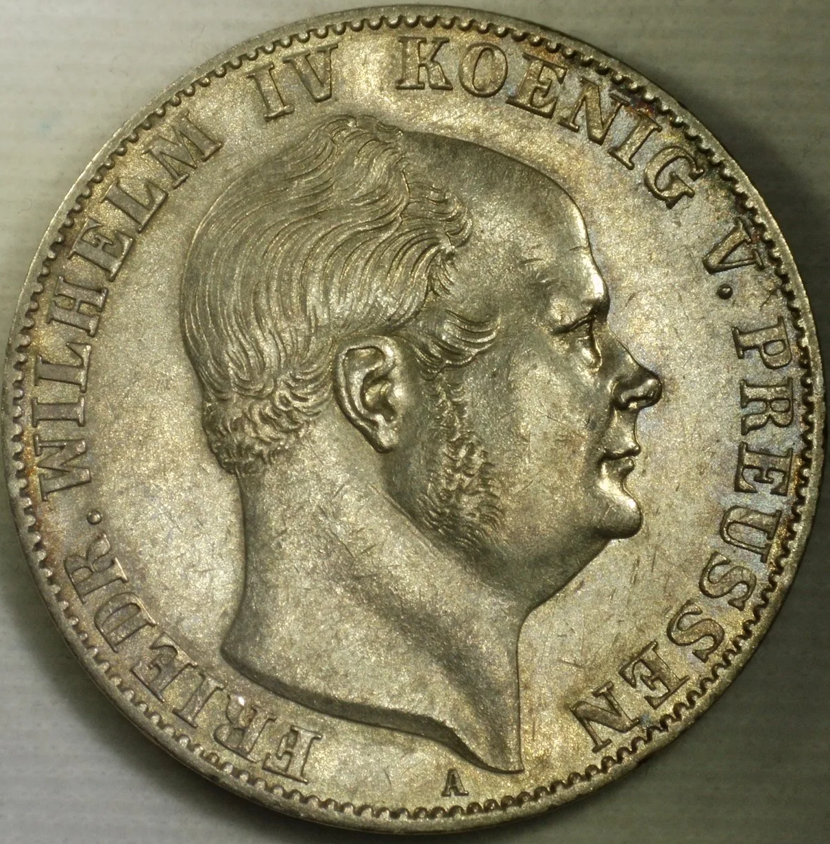 1859A Kingdom of Prussia Frederick William IV "Mining Thaler"