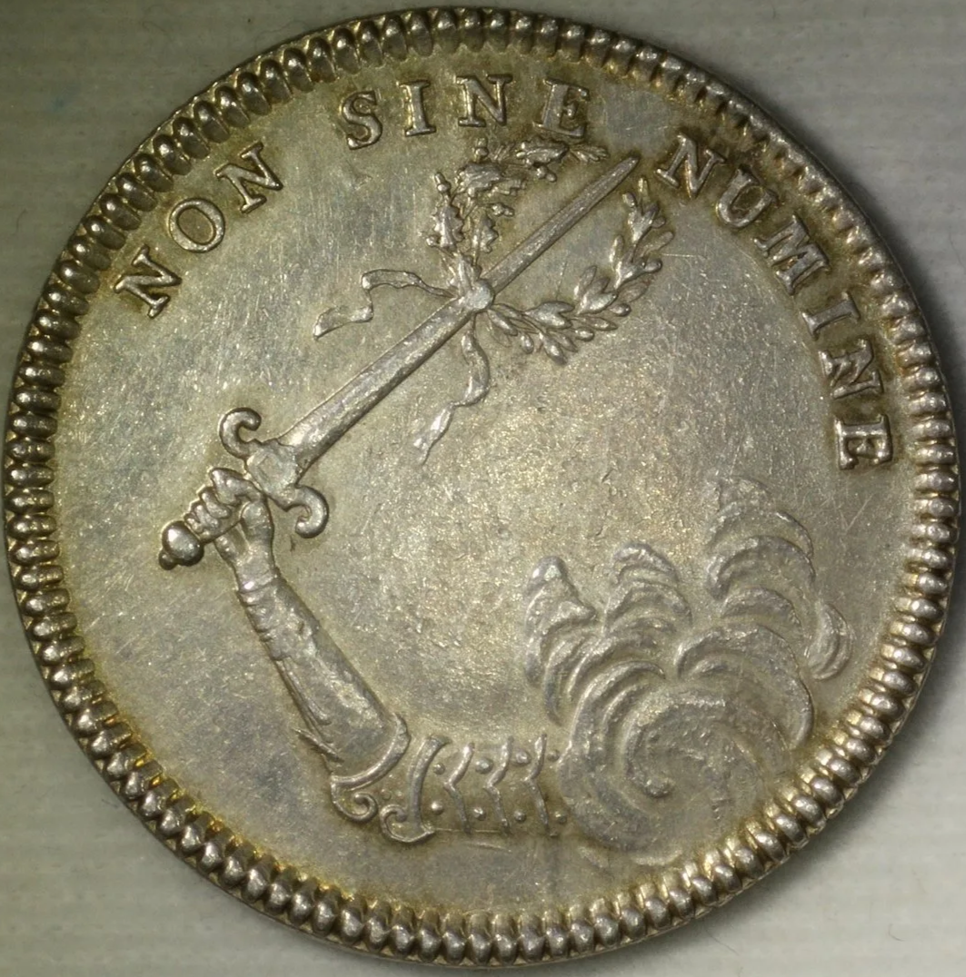 18th Century France Constable & Marshal's Office Silver Jeton