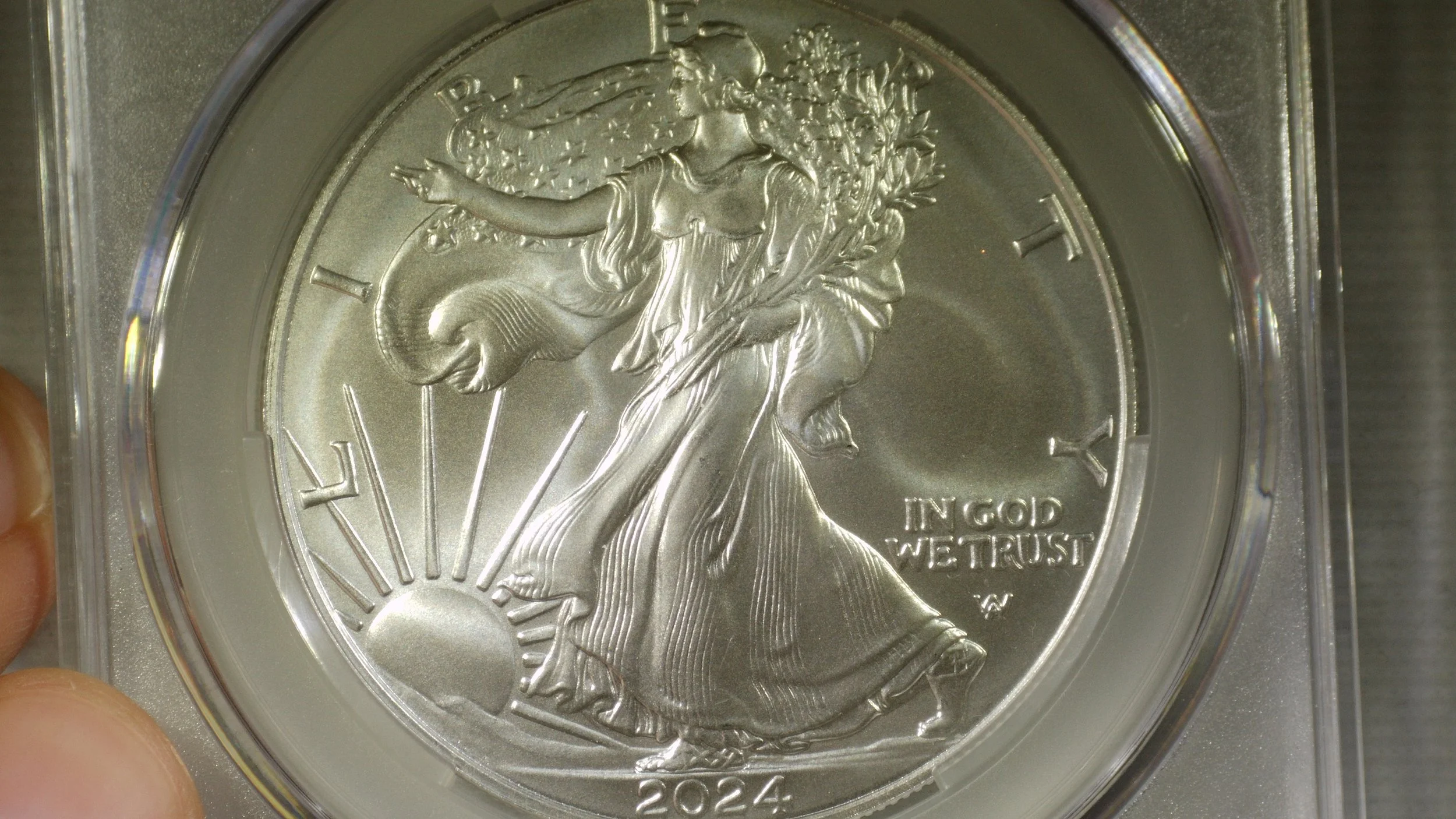2024 American Silver Eagle CACG MS70 "First Delivery" Paul Nugget Signature 1 Oz Fine Silver