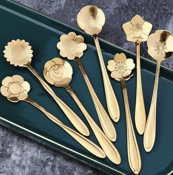 Stainless Steel Flower Spoon