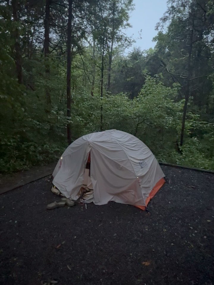 Places we camped 🏕️ in during our roadtrip to Shenandoah, Blue Ridge Parkway and Great Smoky Mountains ⛰️:

1- Shendoah River State Park, $38.00 per site

2- a different spot in Shenandoah River State Park, $38.00 per site

3- Big Meadows Campground