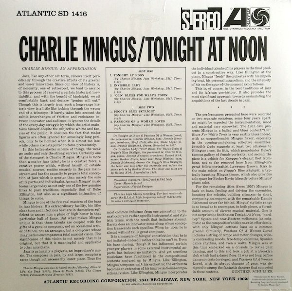 Charlie Mingus - Tonight at Noon
