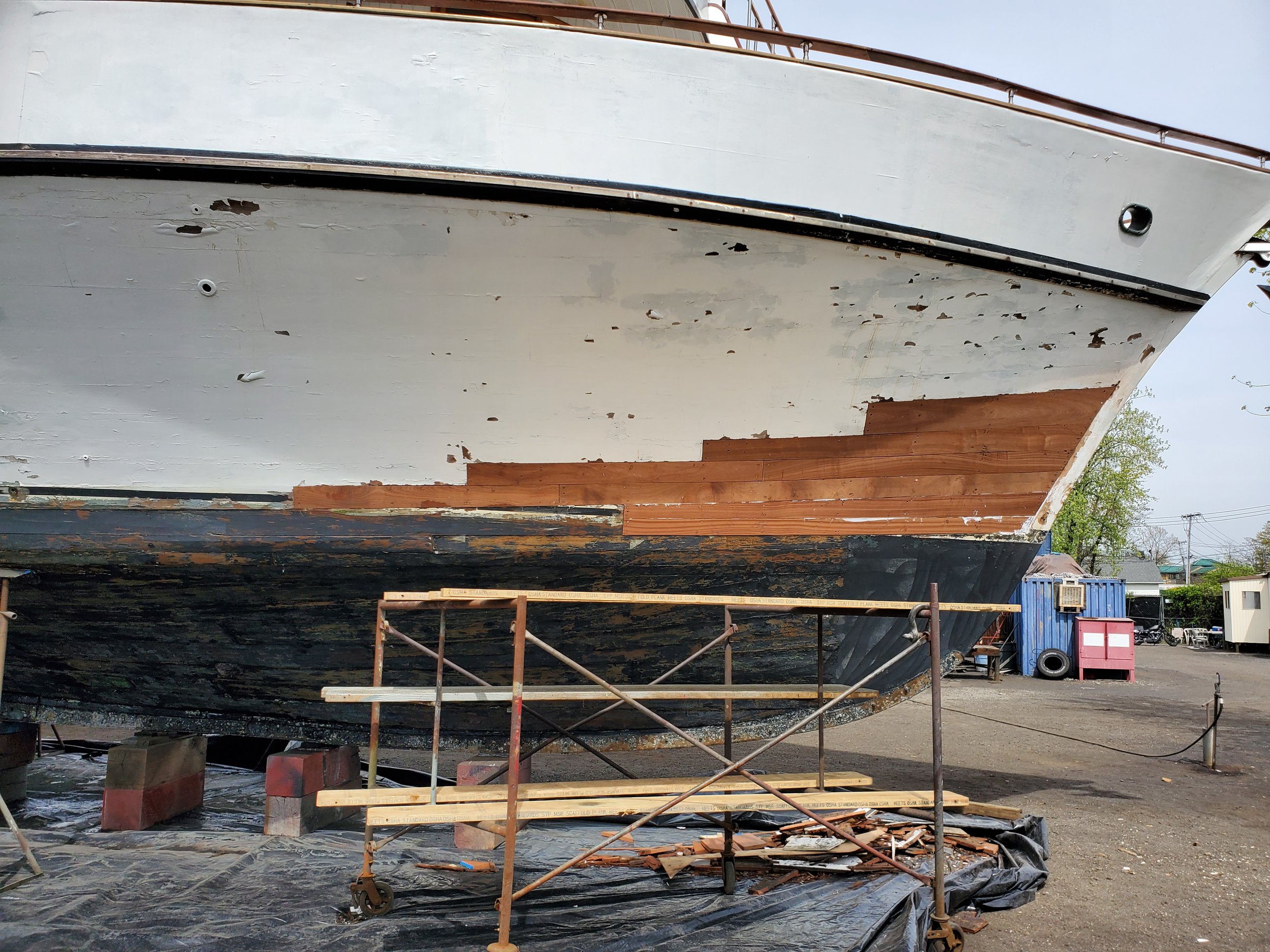 The Eastern Star planking installed.