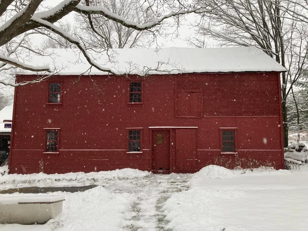 Side view of completed barn exterior restoration