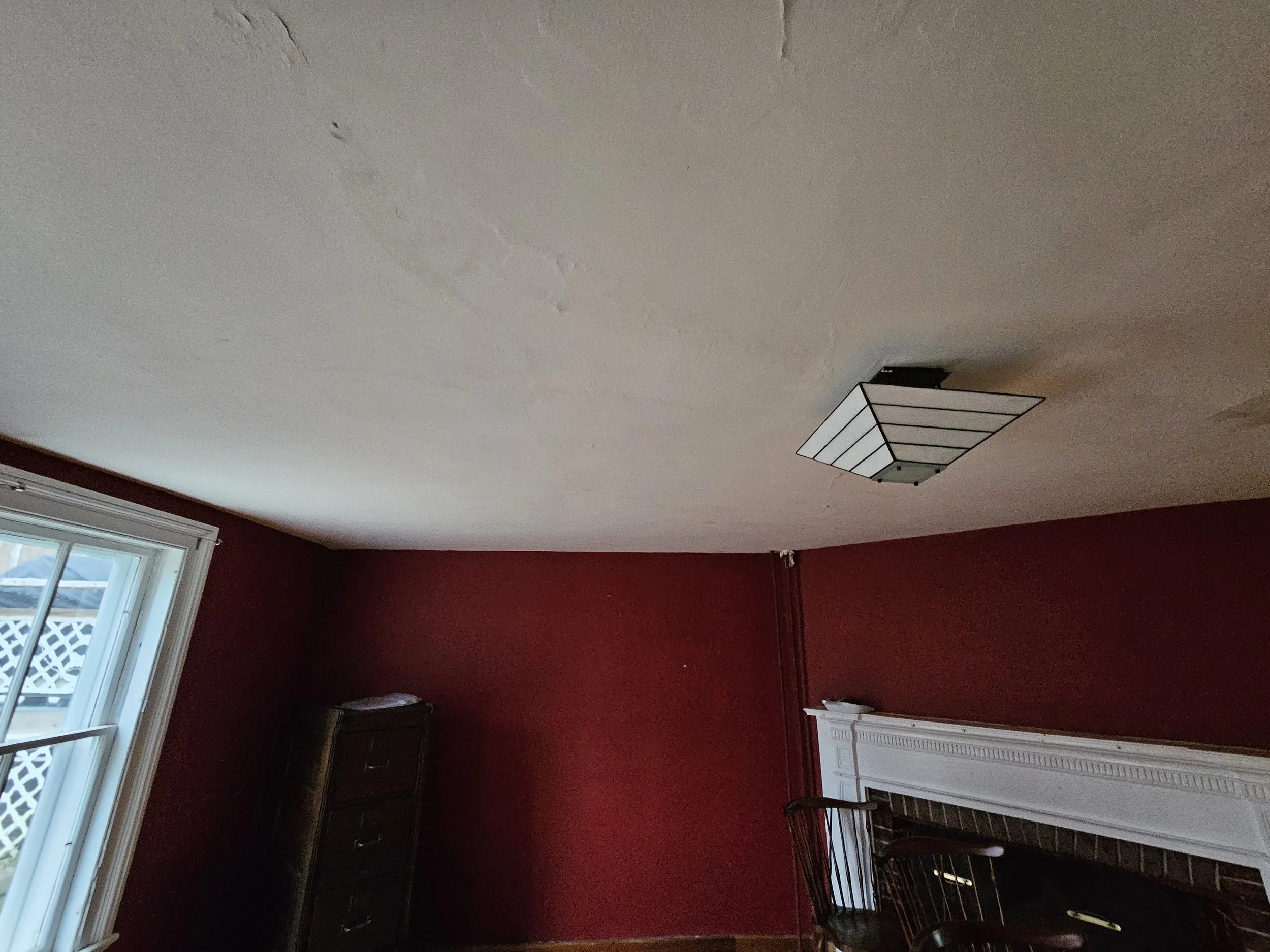 Living room restoration in 1776 home