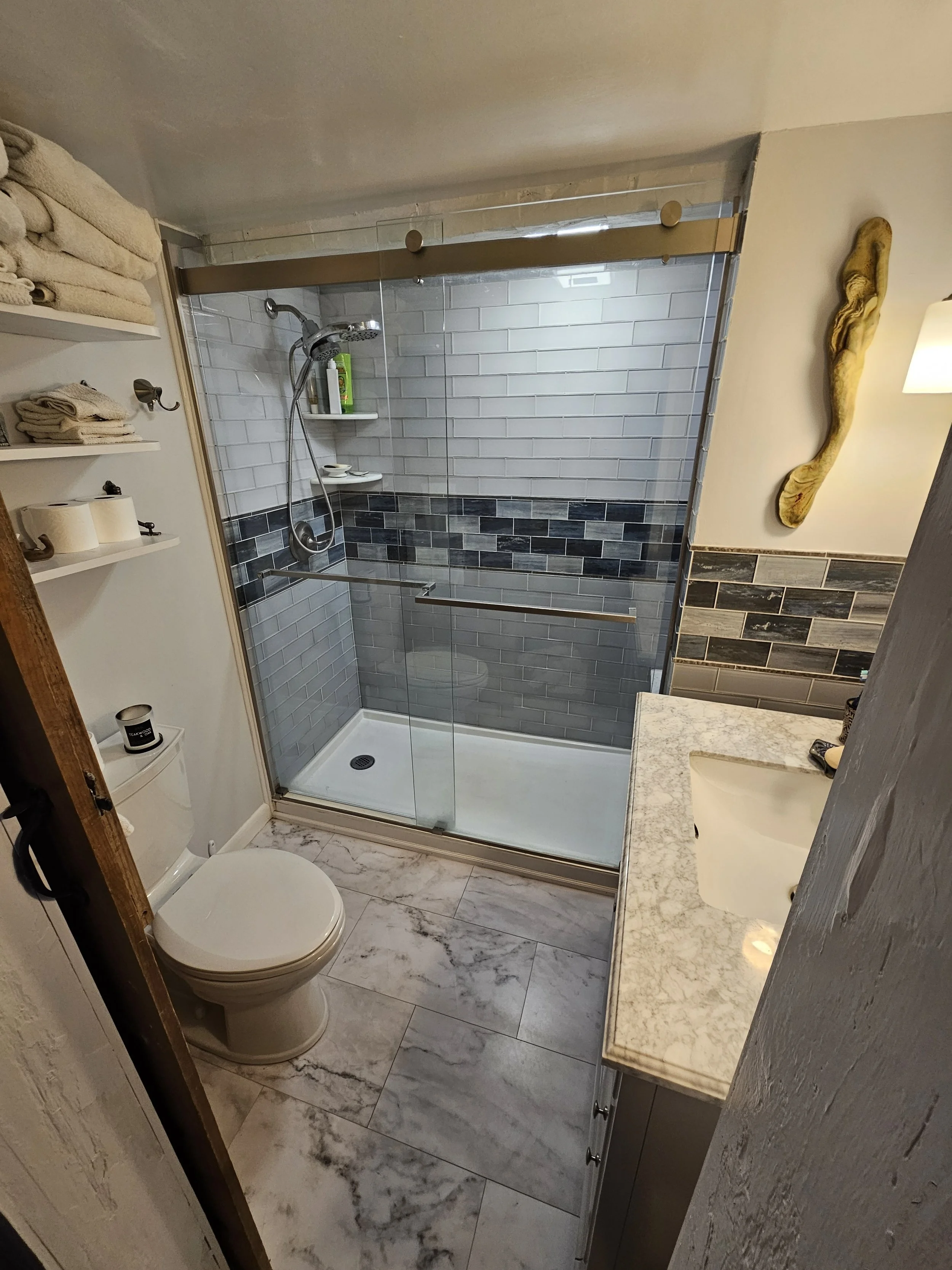 bathroom remodel finished product
