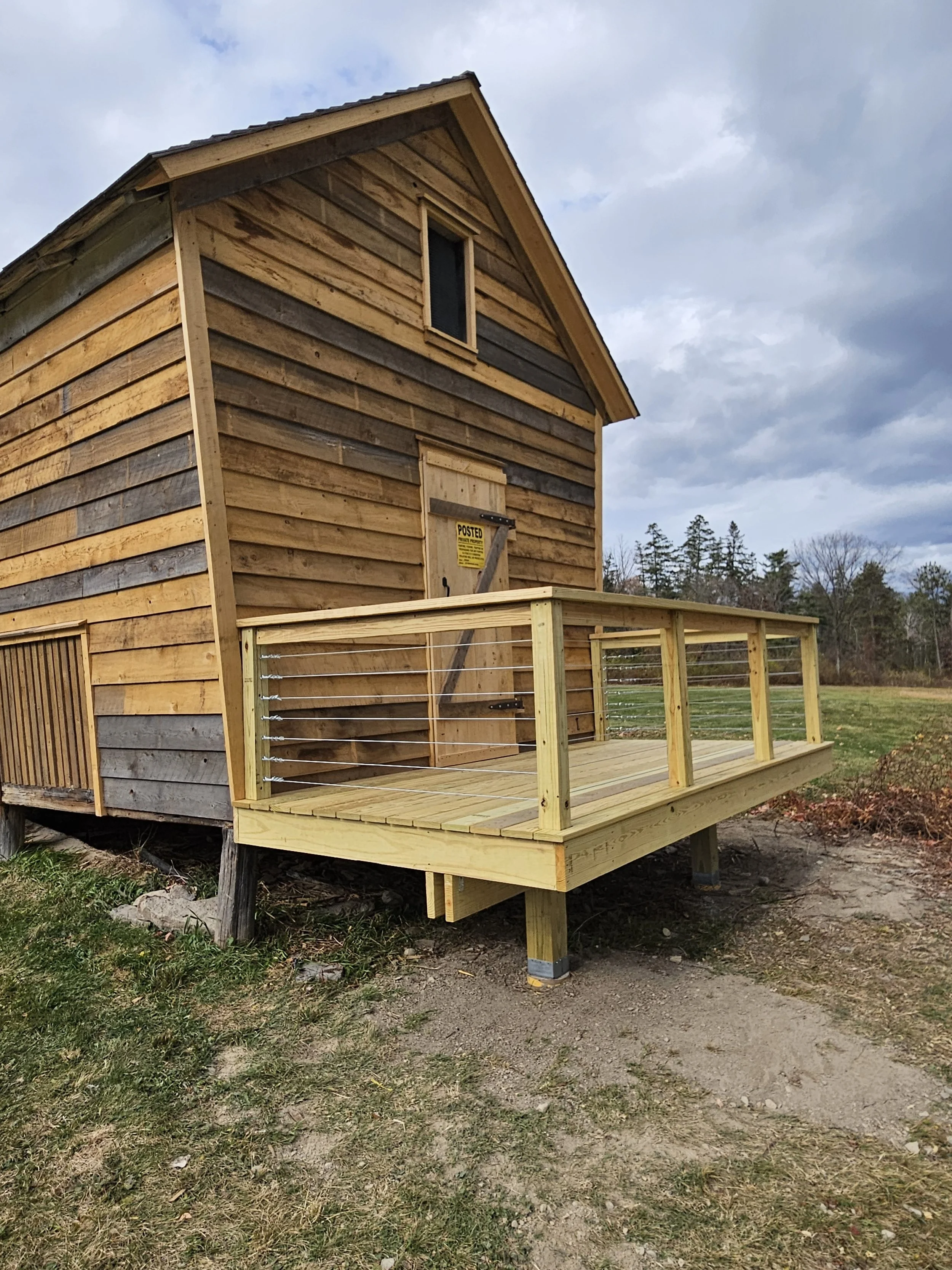 Backside of Renovated Corn Crib