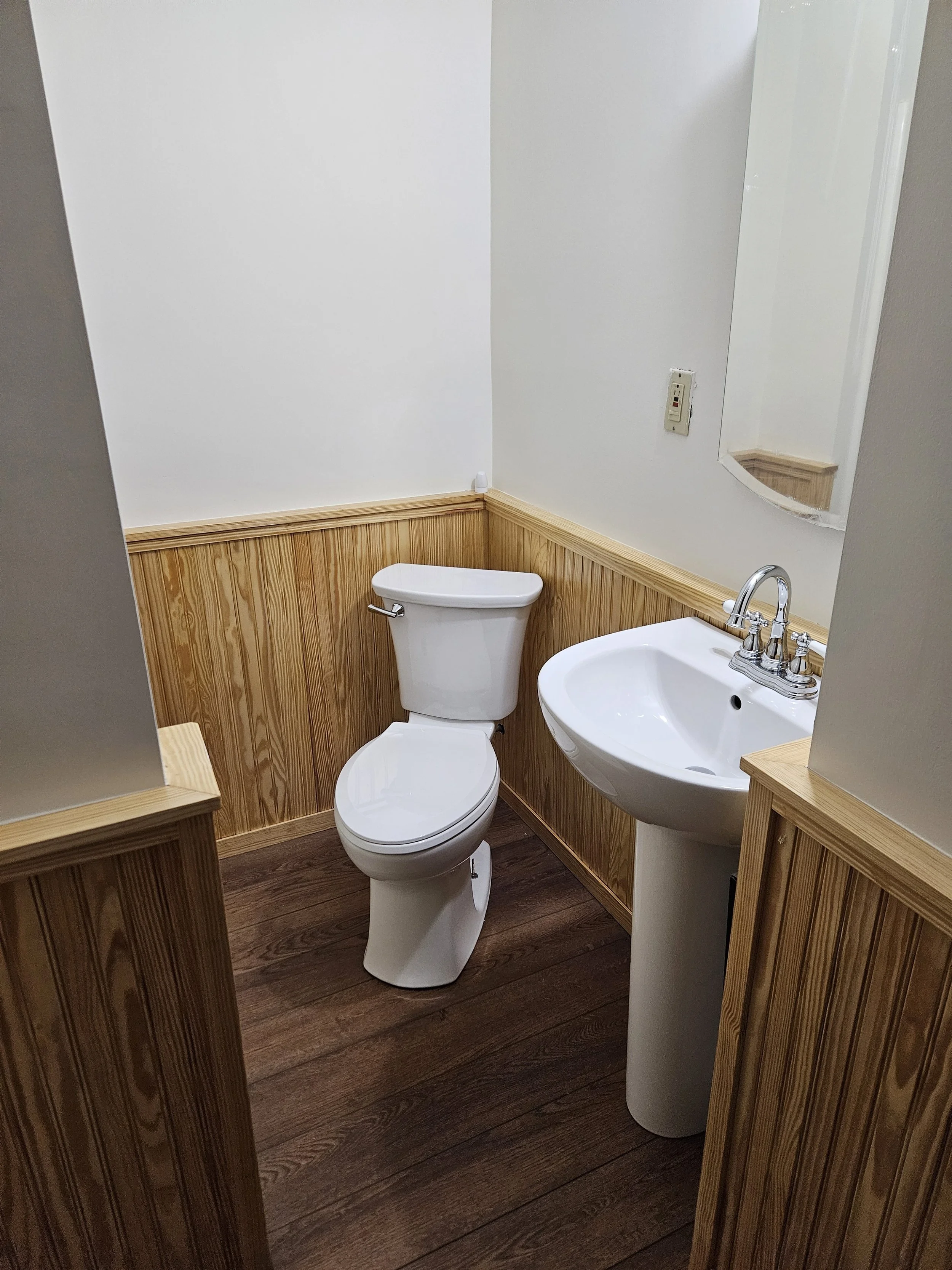 New floors and fixtures