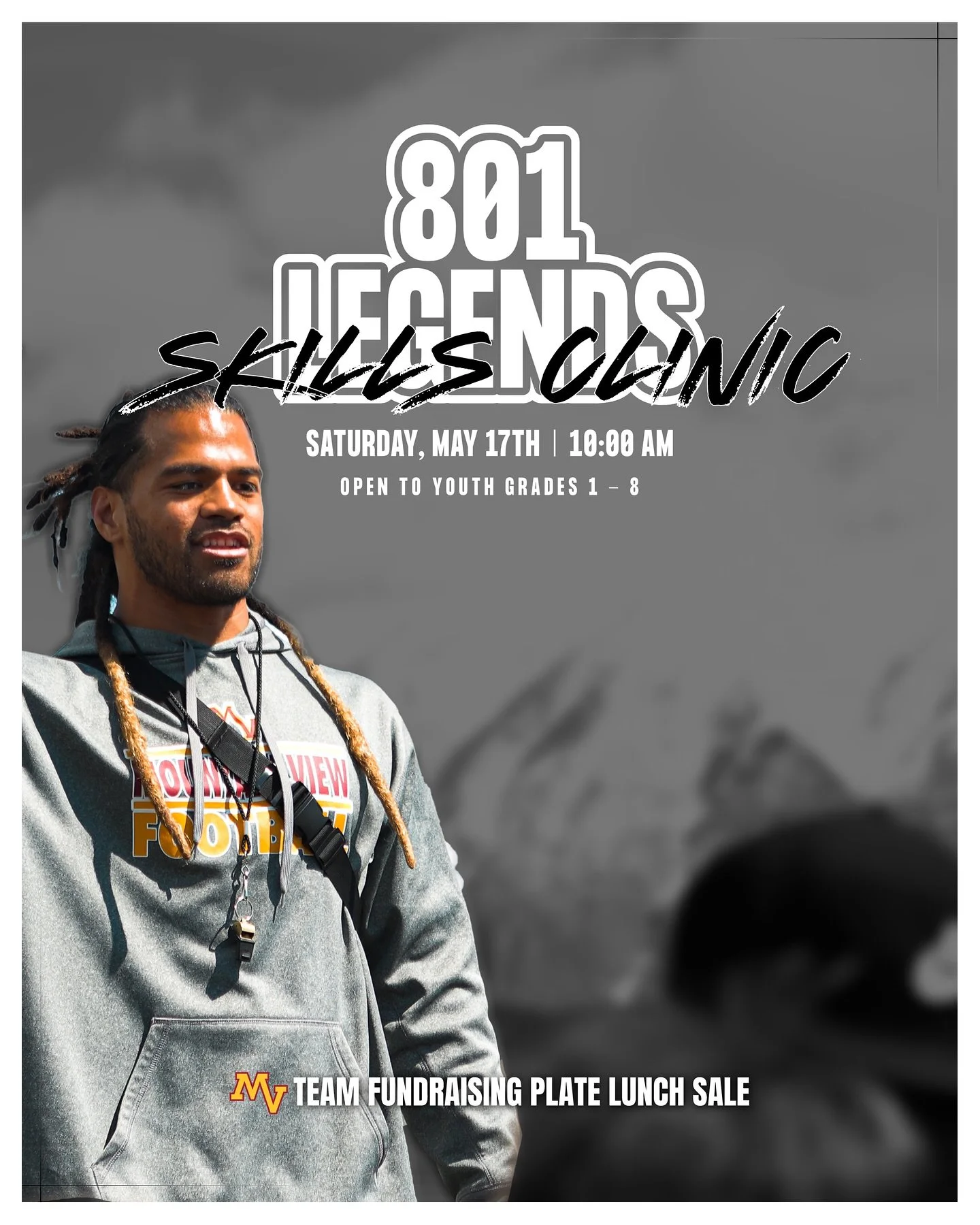 This Saturday at 10AM — 801 LEGENDS Skills Camp!
Grades 1–8 | Mountain View High School
Join us for a high-energy football clinic led by former NFL & D1 athletes—teaching the fundamentals, toughness, and mindset it takes to bec