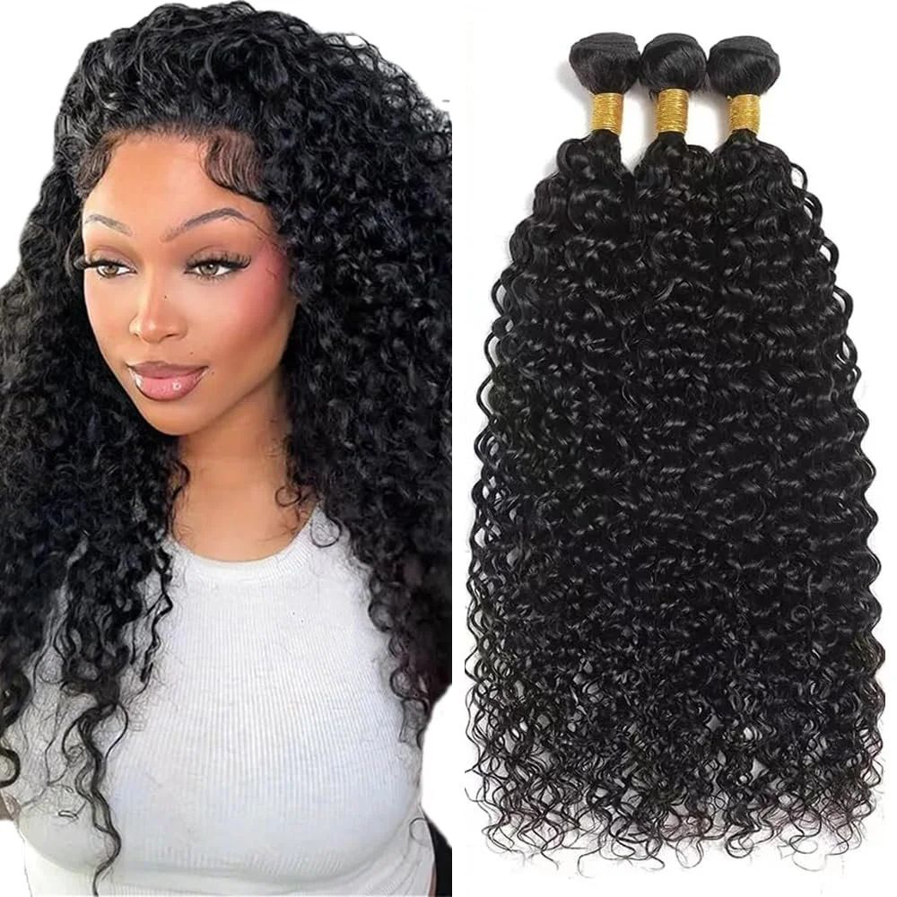 100% Human 8A Unprocessed Candy Curl Bundles 3 PCS 285g