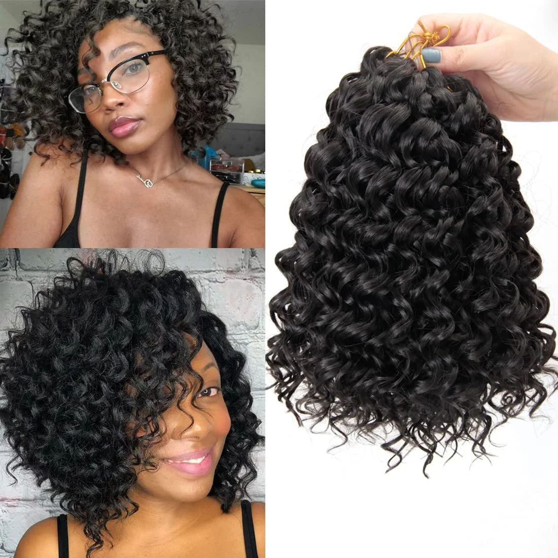 Top Quality Pre looped Serenity Curl Blended Crochet Hair 8 packs