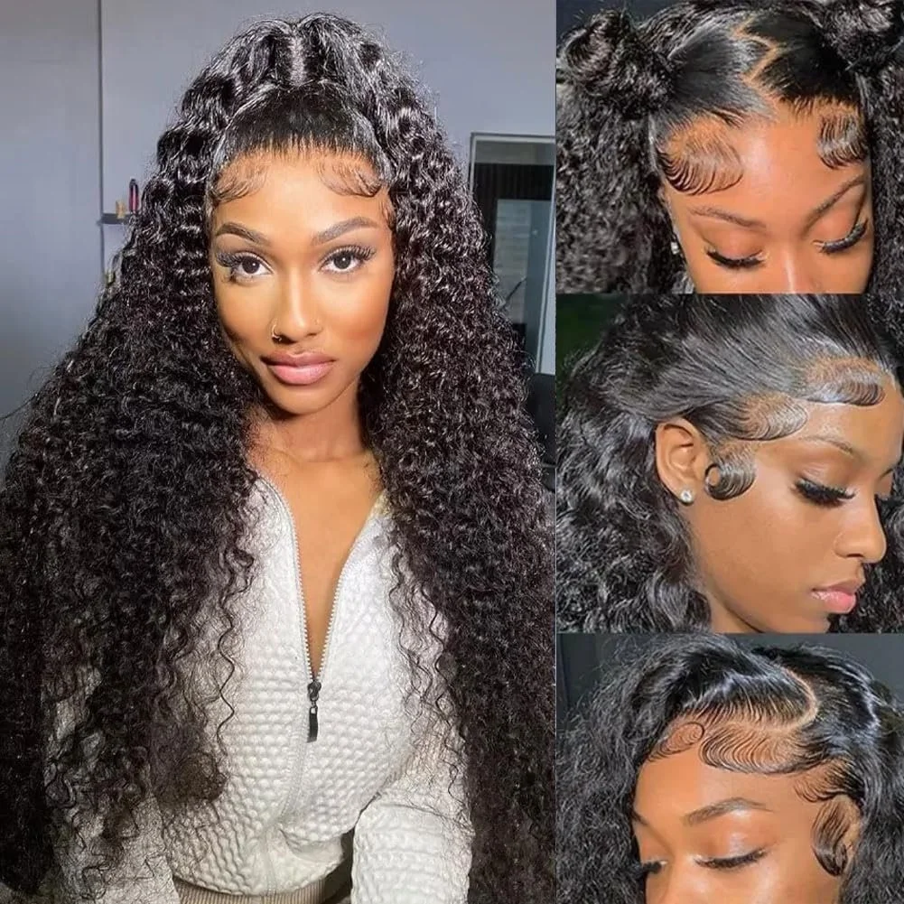 100% Human 13x4 Deep Wave Wig HD lace W 200% Density