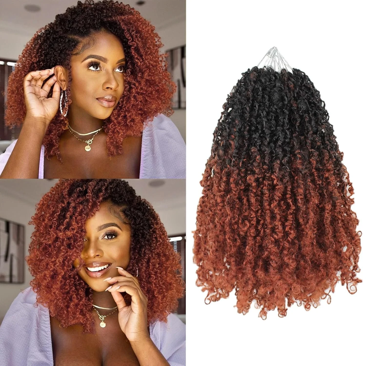 Layered Yanky Twist Pre-Looped Crochet Hair - 9 Packs Combo