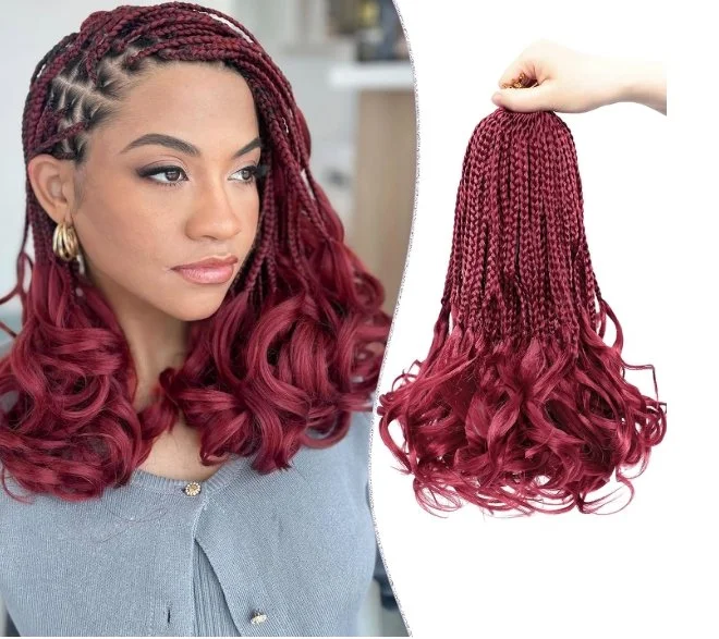 French Curl Braids - Pre-Looped Crochet (7 Packs