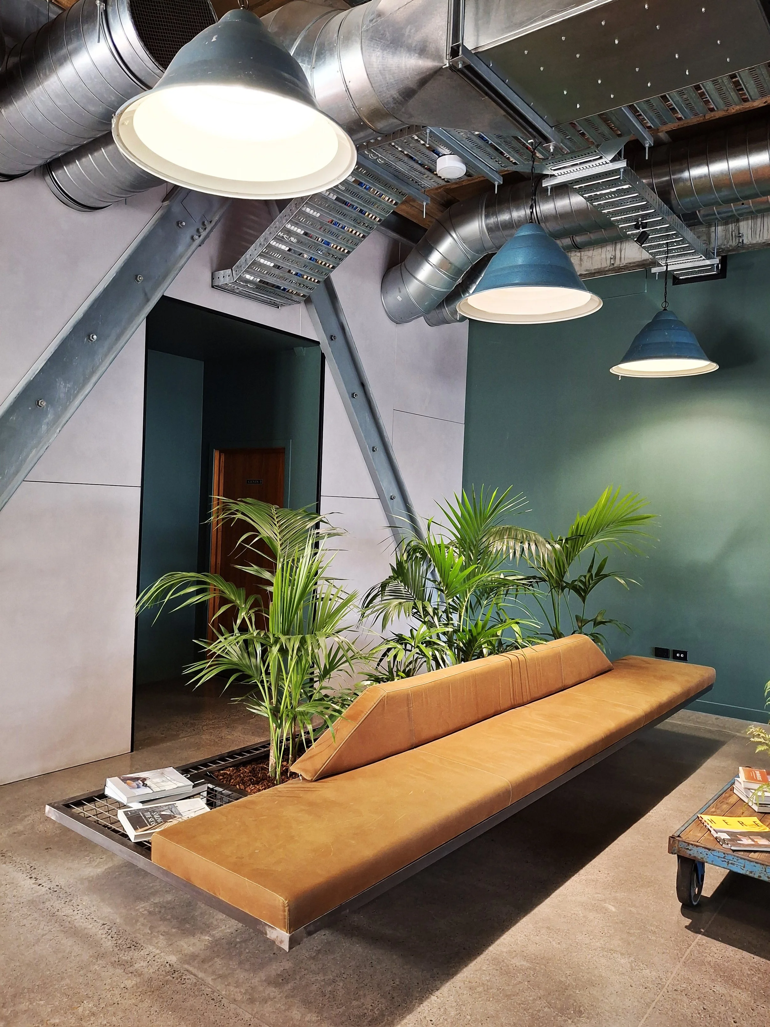 internal office furniture, shop fit out, metal industrial bespoke furniture, high quality bespoke design, award winnnig industrial furniture