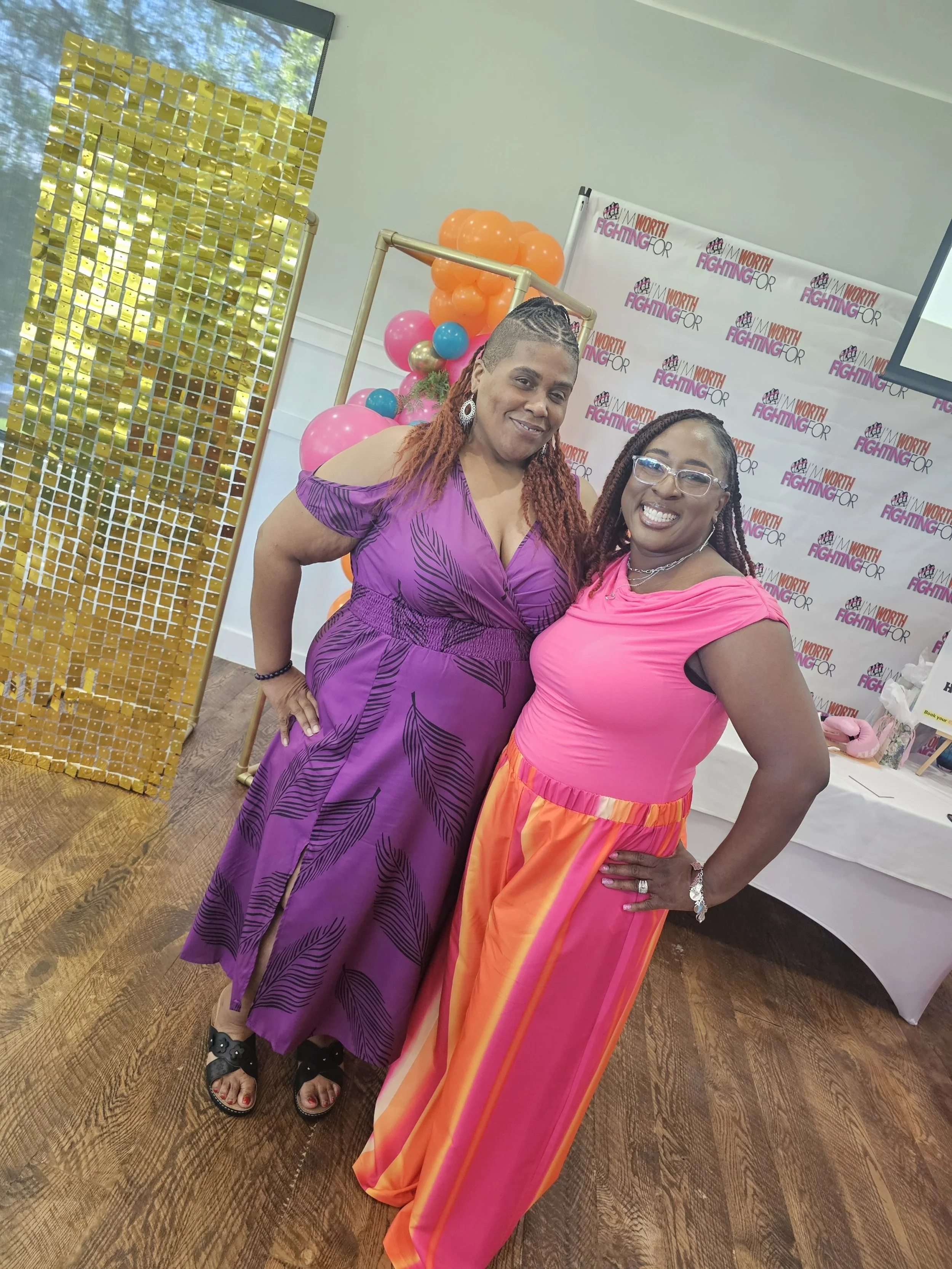 Kisha Woods at the I'm Worth Fighting For Brunch in Ft Worth Texas.