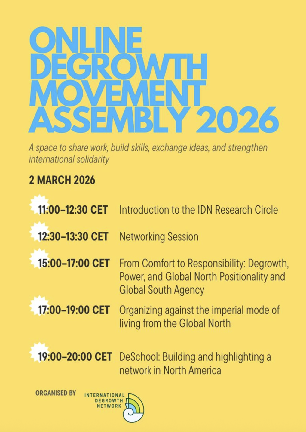 DGI @ Online Degrowth Movement Assembly (Session 1)
