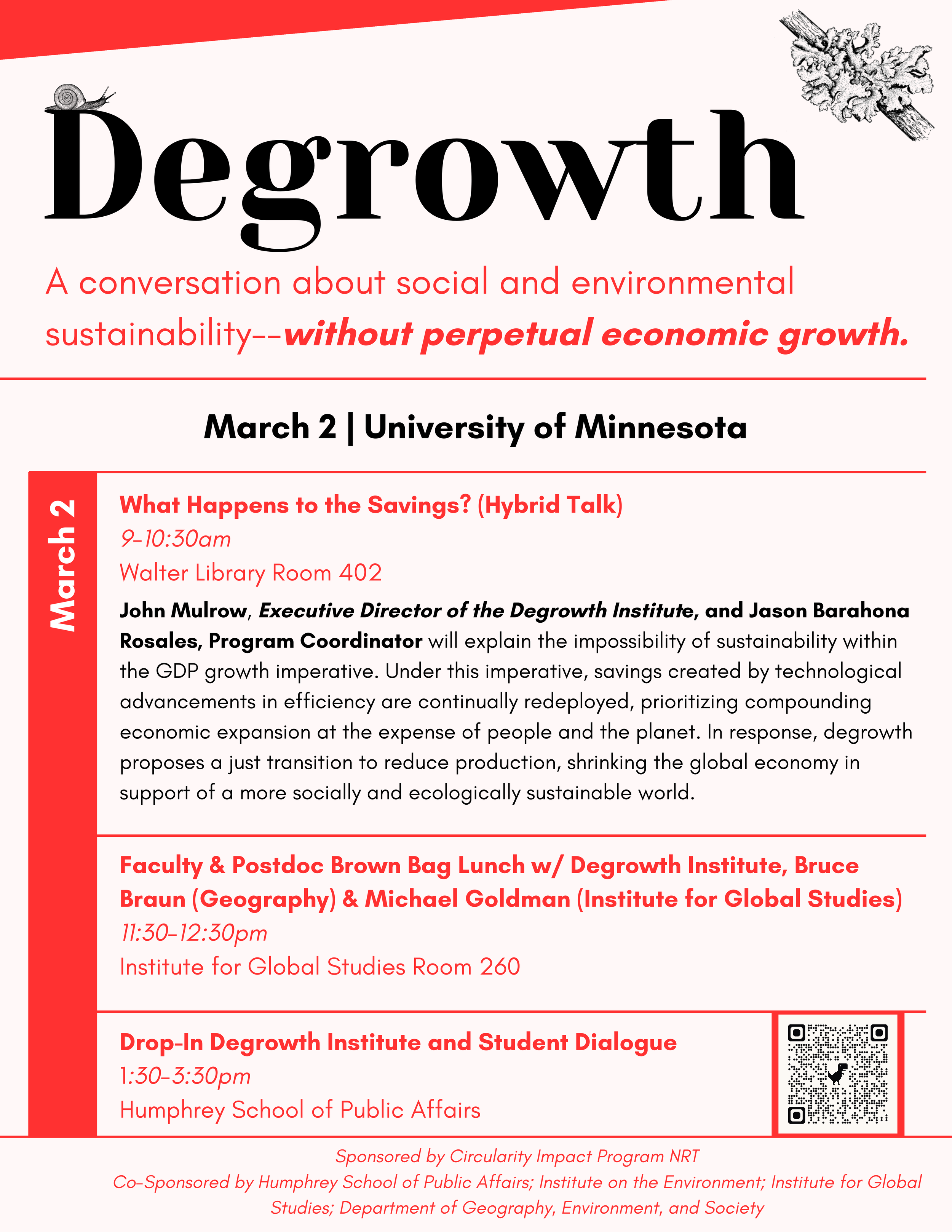 Degrowth Dialogue @ University of Minnesota (Hybrid Talk)