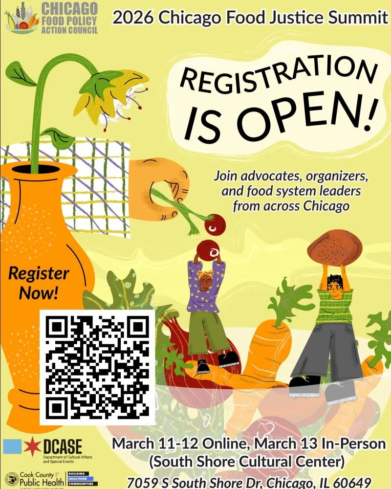 DGI will be tabling at the 21st Annual Chicago #FoodJustice Summit on Friday, March 13th! Come join us and countless other environmental and social justice organizations across #Chicago for this amazing in-person gathering at the South Shore Cultural