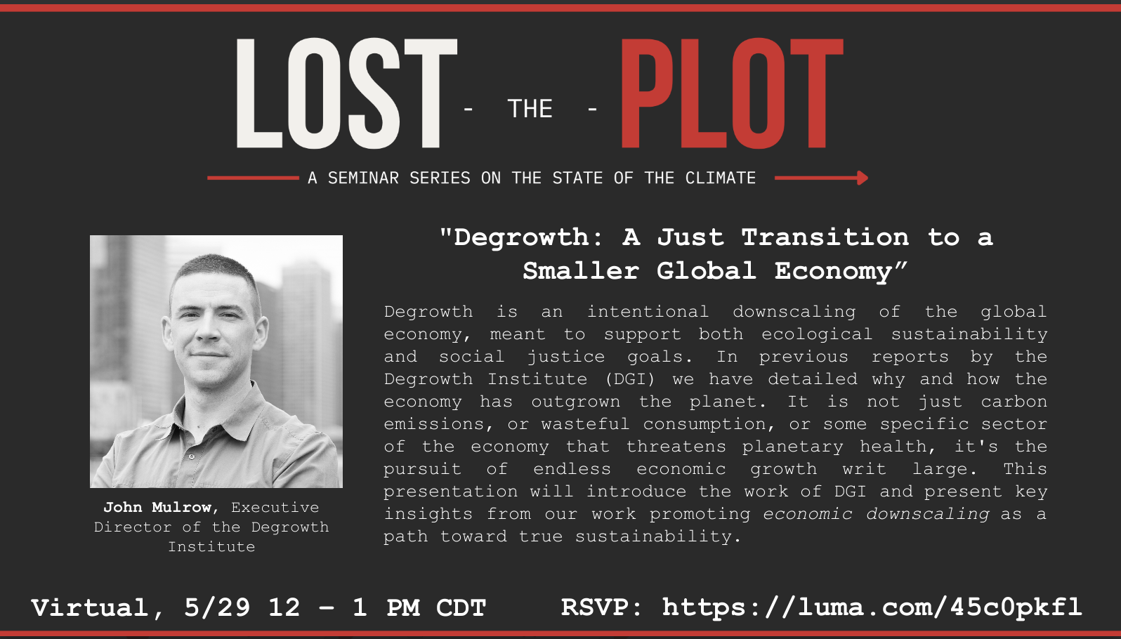 Lost the Plot Webinar