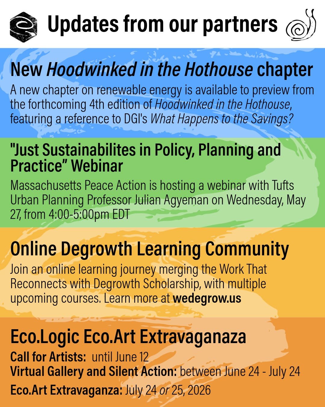 Many of our partners and collaborators have exciting upcoming events and announcements!

1️⃣ Our partners at @hoodwinkedinthehothouse have a new preview chapter available on #renewablenergy from their forthcoming 4th edition of Hoodwinked in the Hoth