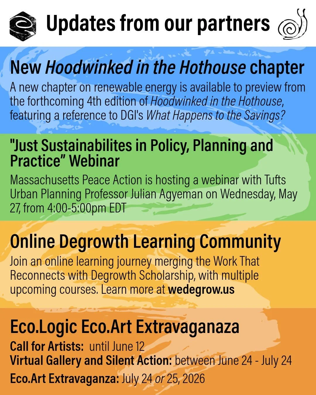 Many of our partners and collaborators have exciting upcoming events and announcements!

1️⃣ Our partners at @hoodwinkedinthehothouse have a new preview chapter available on #renewablenergy from their forthcoming 4th edition of Hoodwinked in the Hoth