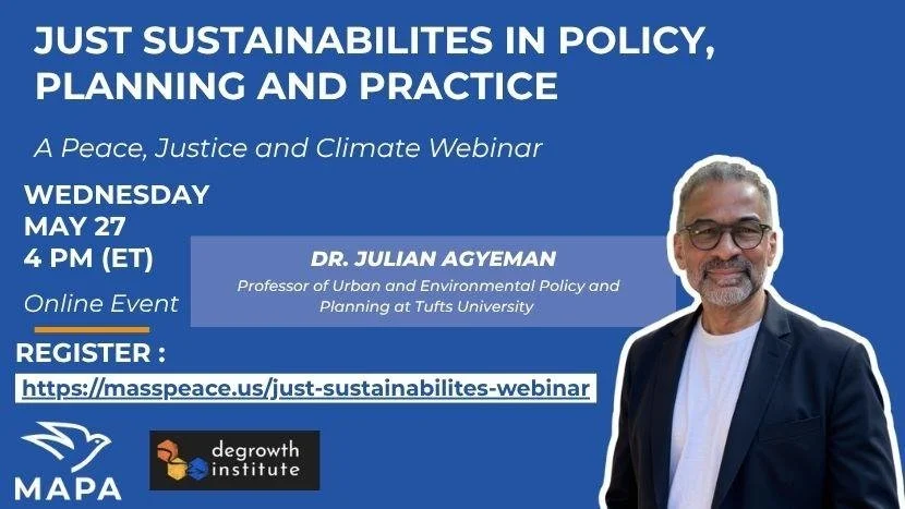 Just Sustainabilities in Policy, Planning, and Practice Webinar