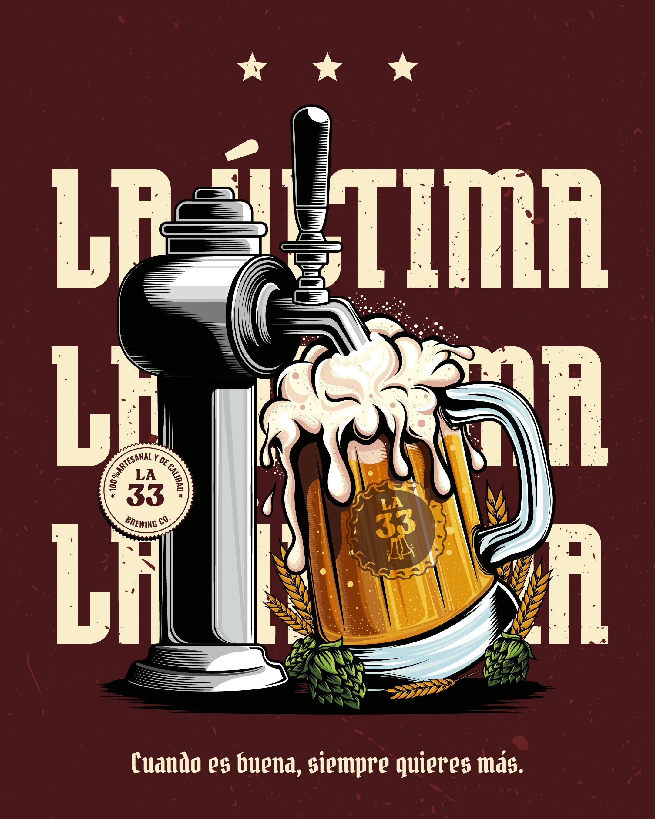 diseño publicitario para cervecería
