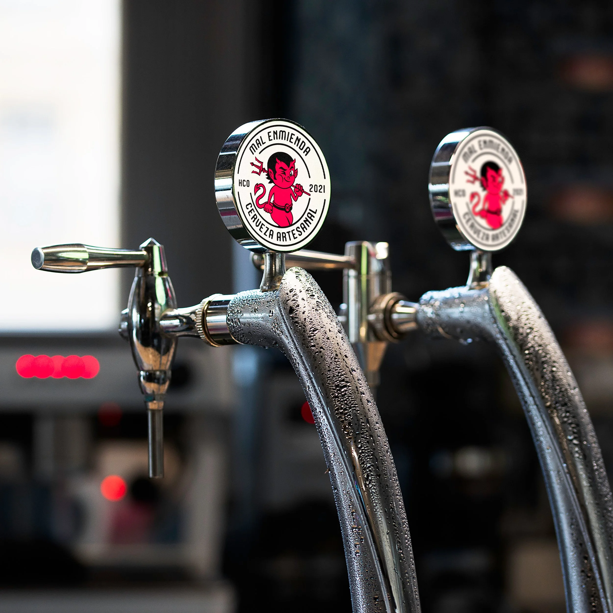 Diseño para dispensadores de cerveza artesanal - para Mal Enmienda